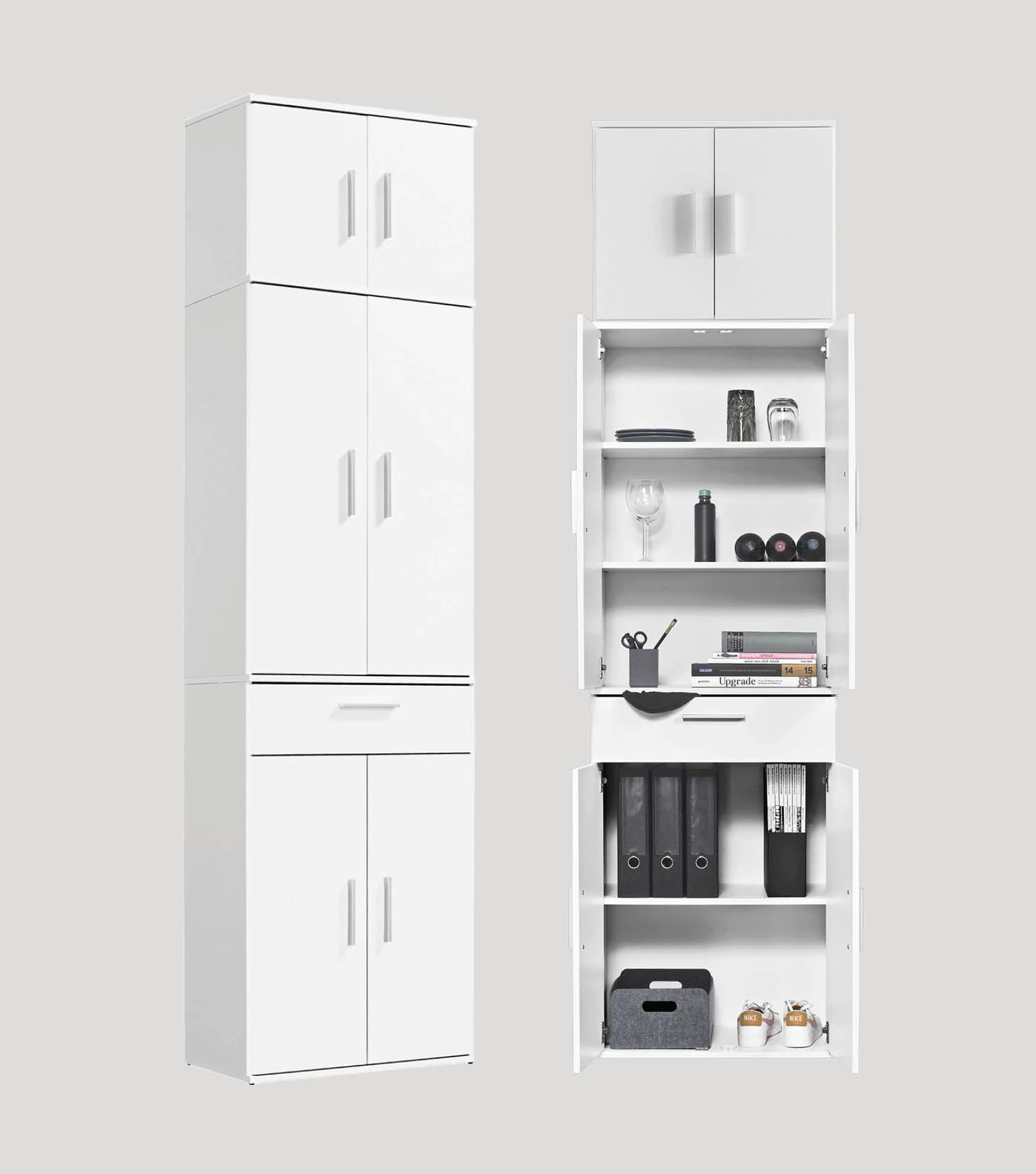 Mehrzweckschrank Hochschrank Schuhschrank Allzweckschrank Flurschrank