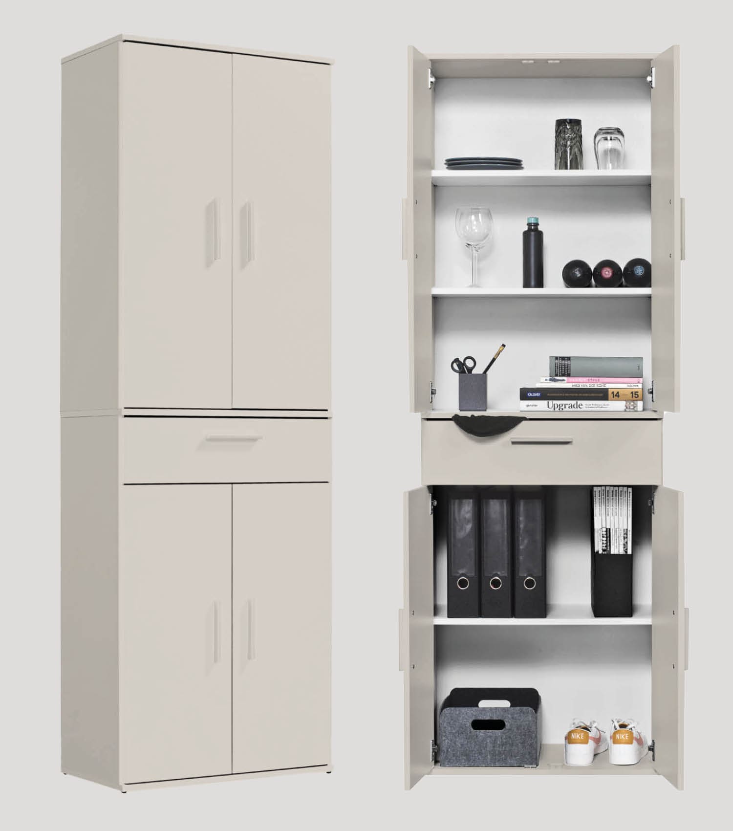Mehrzweckschrank + Schubladen 'Der Praktische' Aktenschrank Schuhschrank#sku_MS4.1ksg