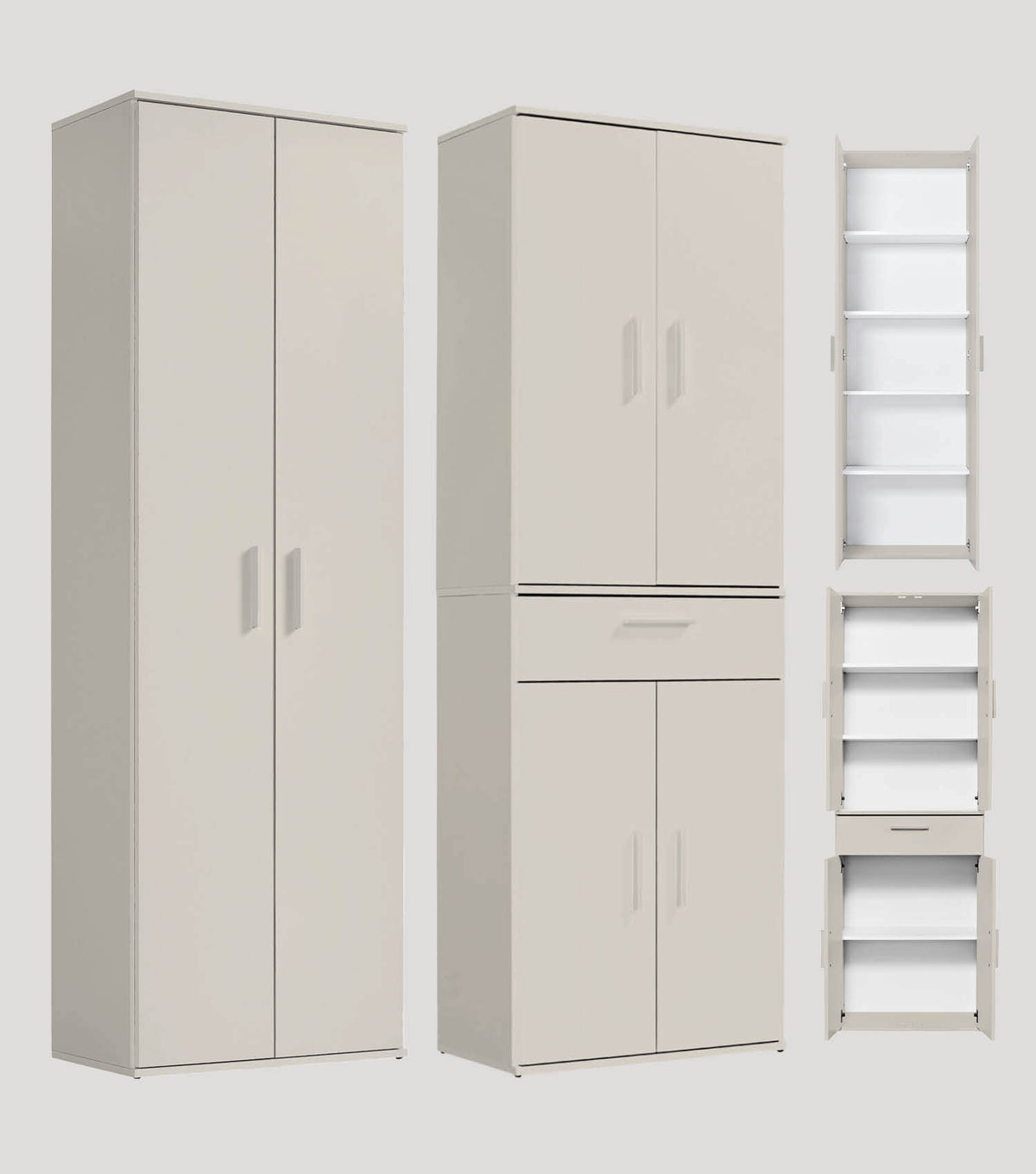 Mehrzweckschrank Set Schrankwand Büroschränke Mehrzweckschränke#sku_MS4.1ms+1.3solo-ksg-set