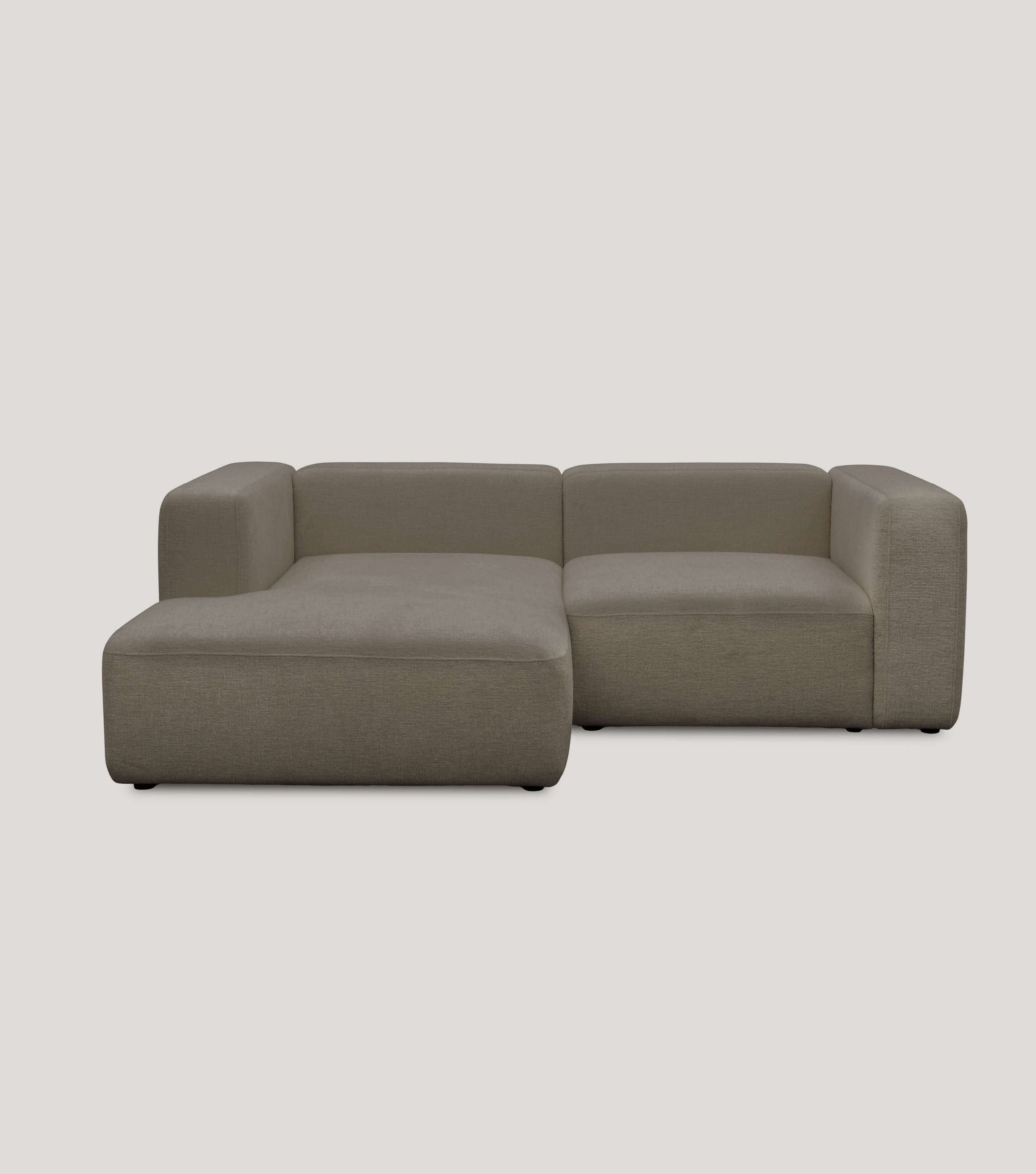 Ecksofa 3-Sitzer 'Cubo' (kleines L) Ecksofa Cord Eckcouch 3-Sitzer Sofa Modulsofa 'Cubo'