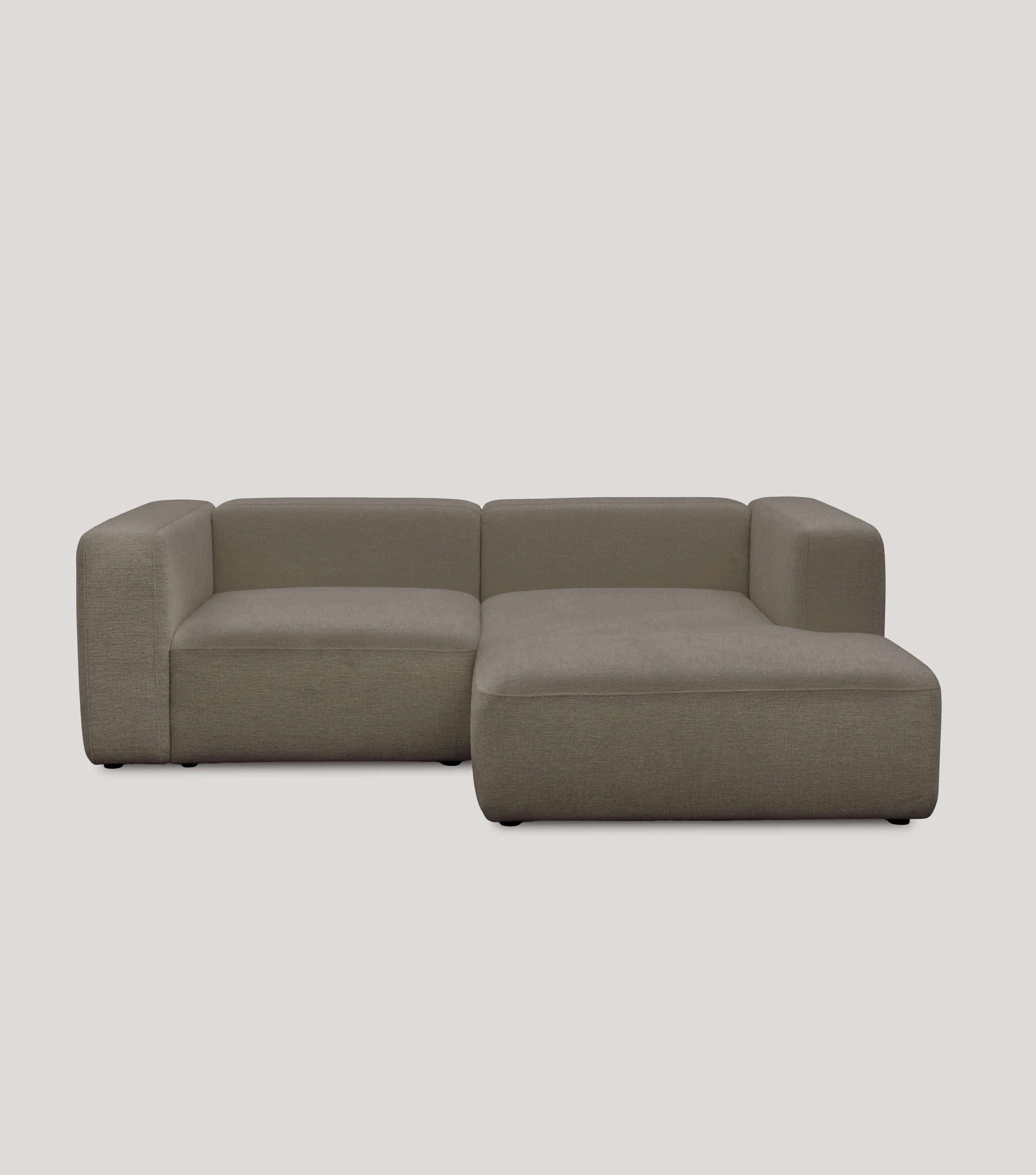 Ecksofa 3-Sitzer 'Cubo' (kleines L) Ecksofa Cord Eckcouch 3-Sitzer Sofa Modulsofa 'Cubo'