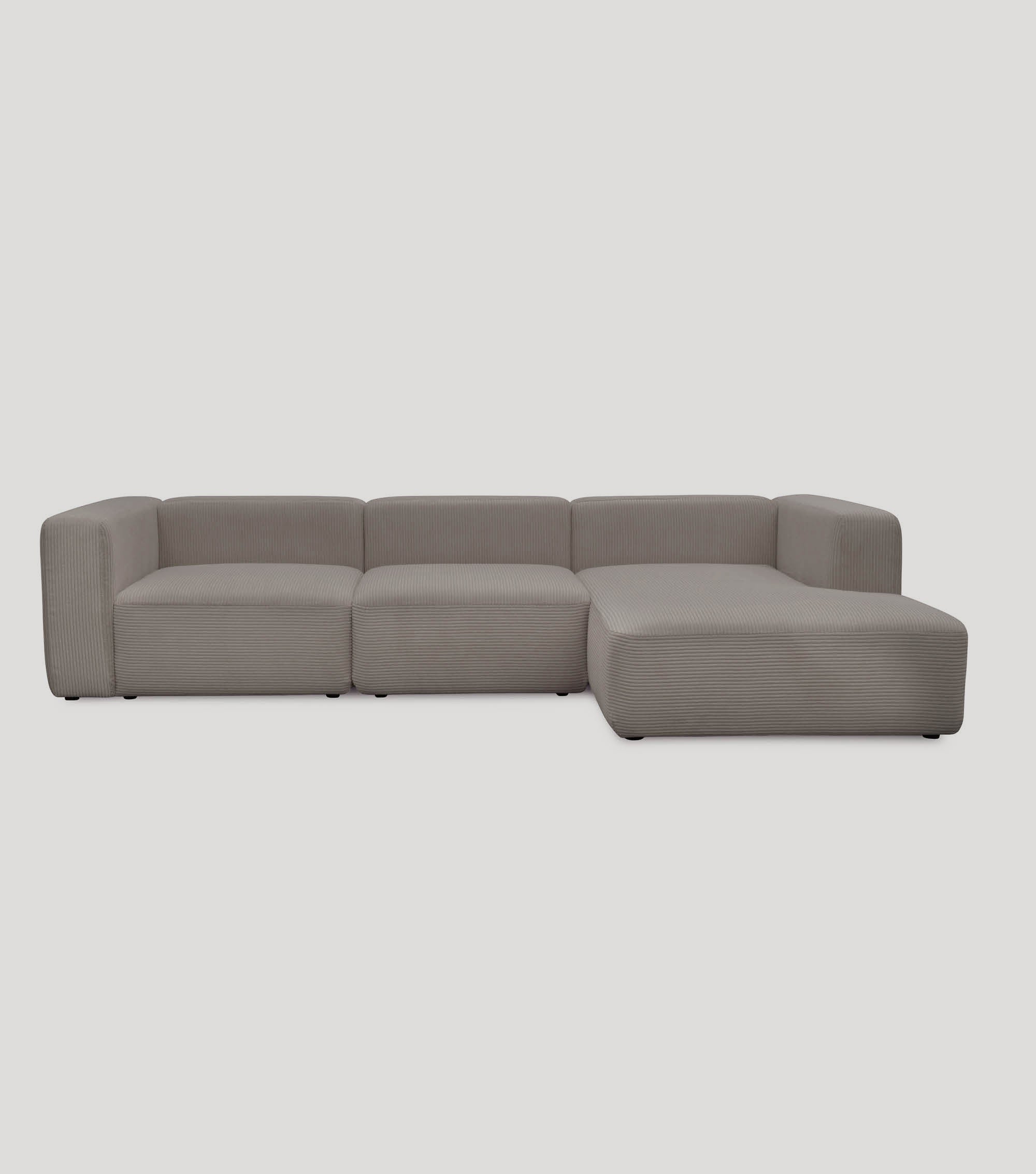 Ecksofa 4-Sitzer 'Cubo' (großes L) Ecksofa Cord Eckcouch Bigsofa 4-Sitzer Sofa 'Cubo'