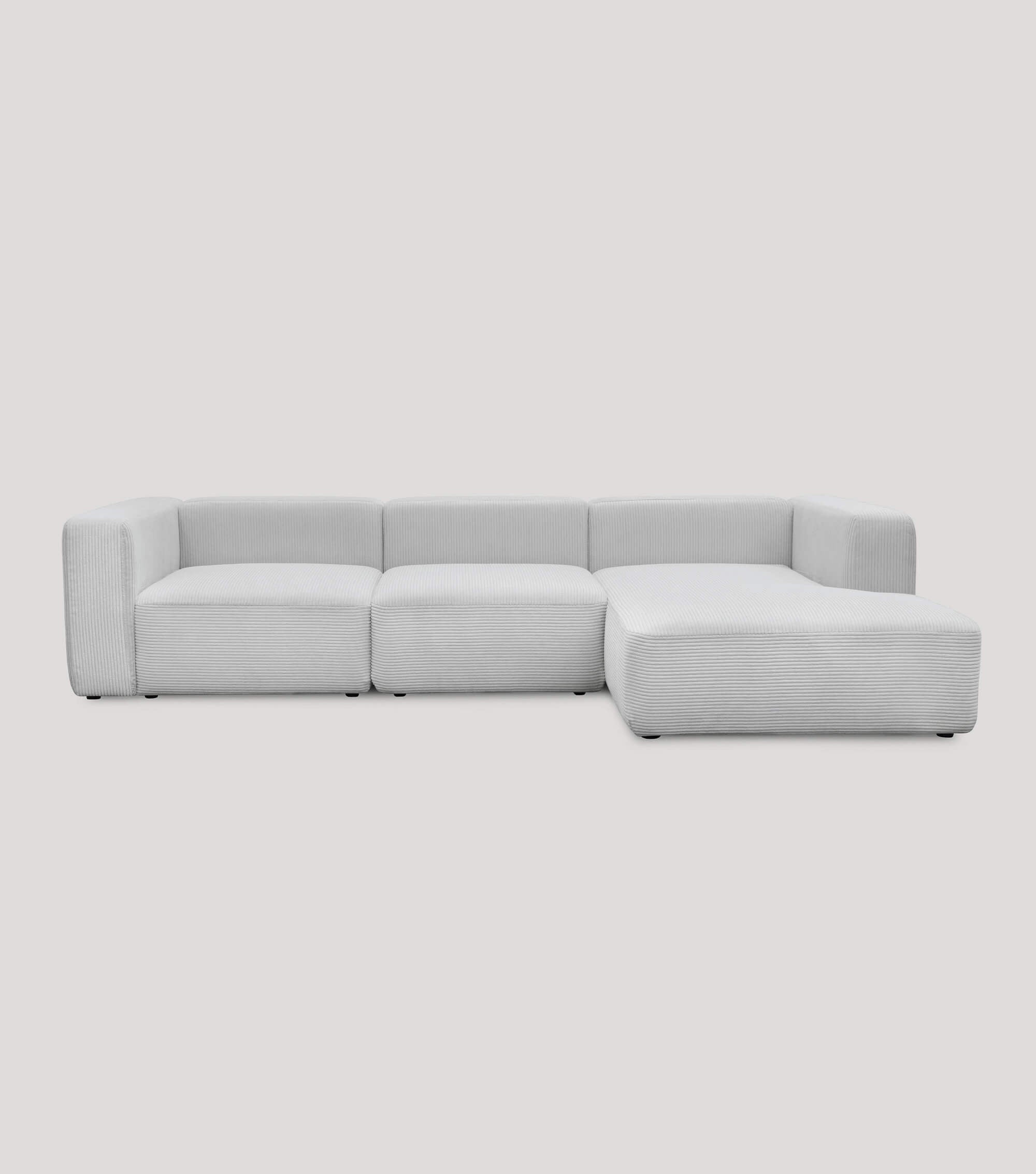 Ecksofa 4-Sitzer 'Cubo' (großes L) Ecksofa Cord Eckcouch Bigsofa 4-Sitzer Sofa 'Cubo'
