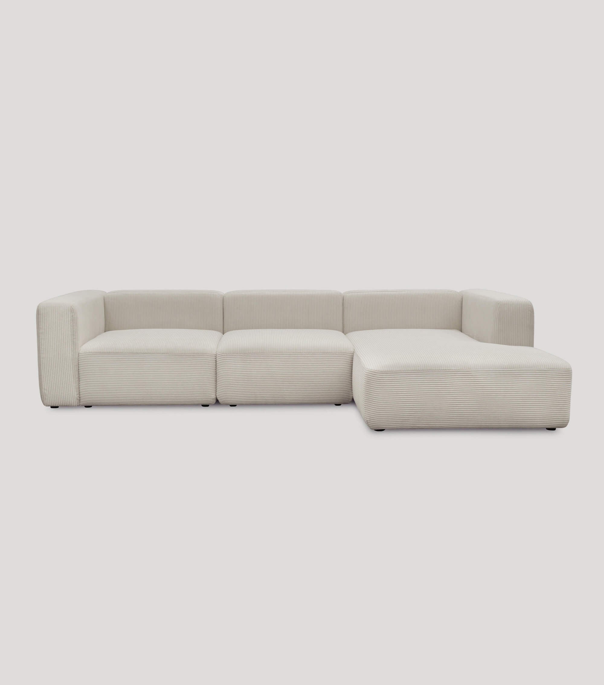 Ecksofa 4-Sitzer 'Cubo' (großes L) Ecksofa Cord Eckcouch Bigsofa 4-Sitzer Sofa 'Cubo'