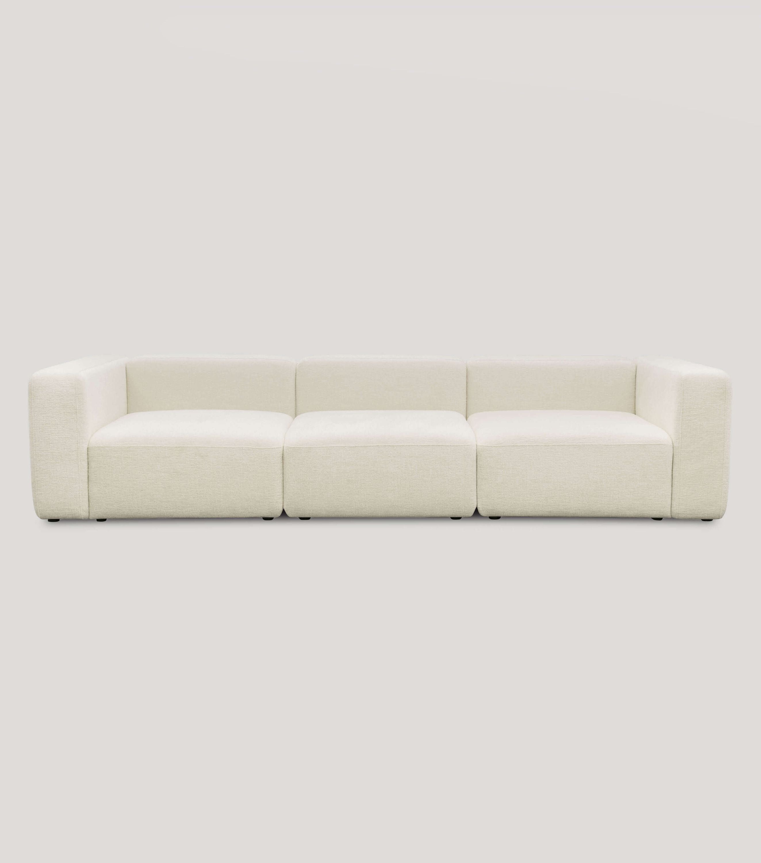 4-Sitzer Sofa 'Cubo' Sofa Bigsofa Cord Sofa 4-Sitzer Modulsofa 'Cubo'#sku_SC1-4S-Remo-cream