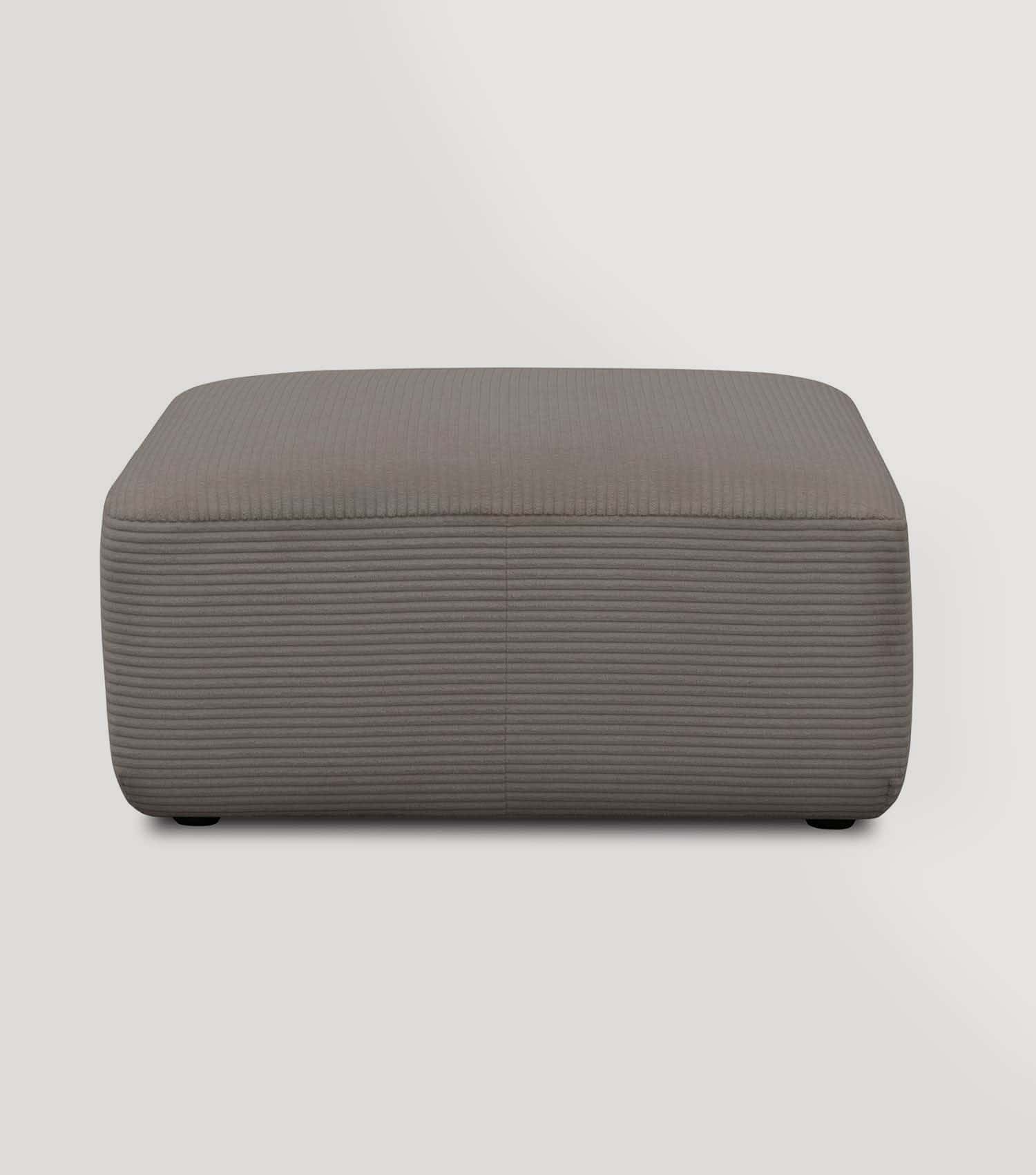 Hocker 'Cubo' Hocker Pouf Polsterhocker Sitzhocker Cord 'Cubo' #sku_SC1-HO-Leif-dtaupe
