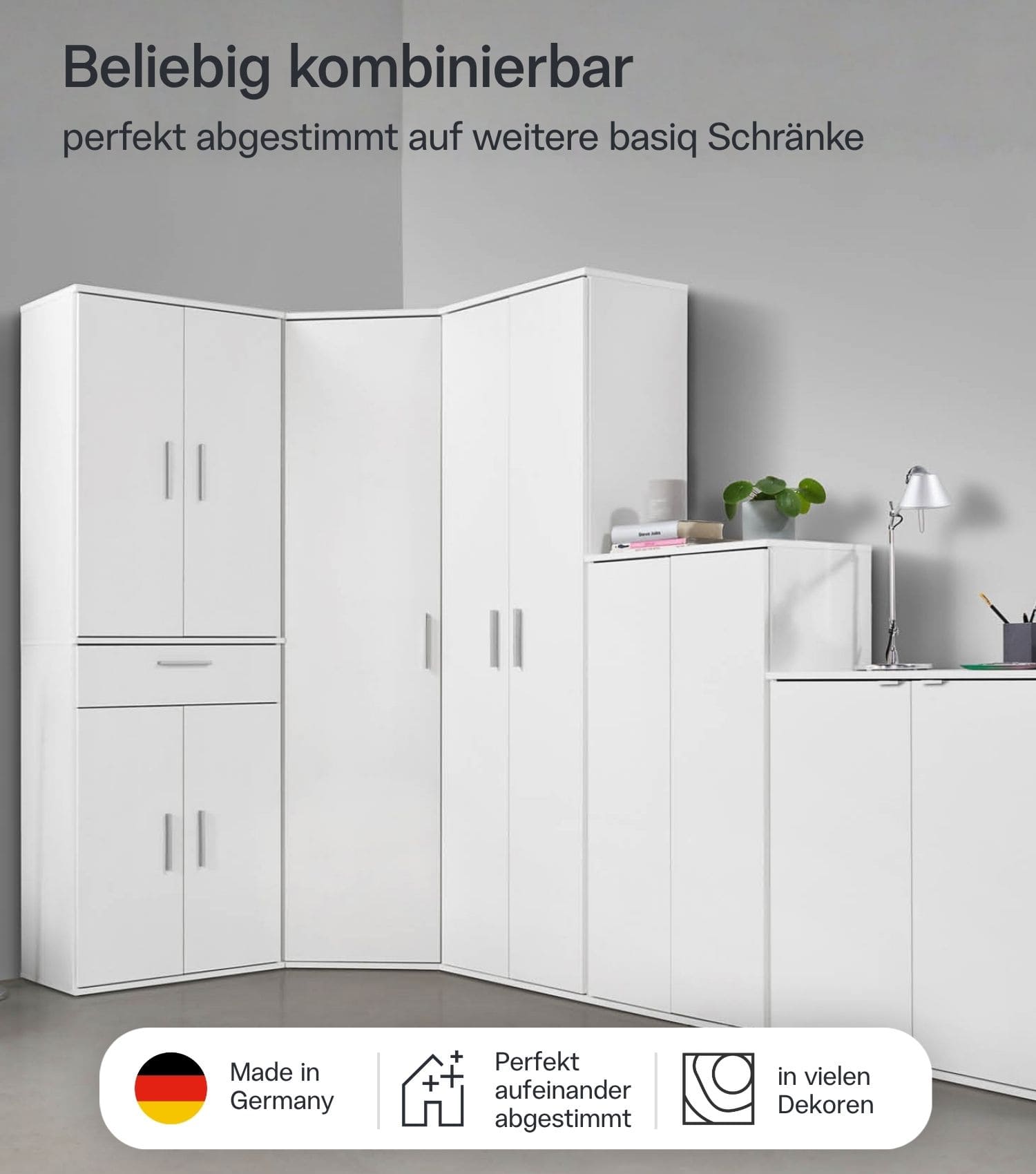 Smalle multifunctionele kast 'Der Kompakte'