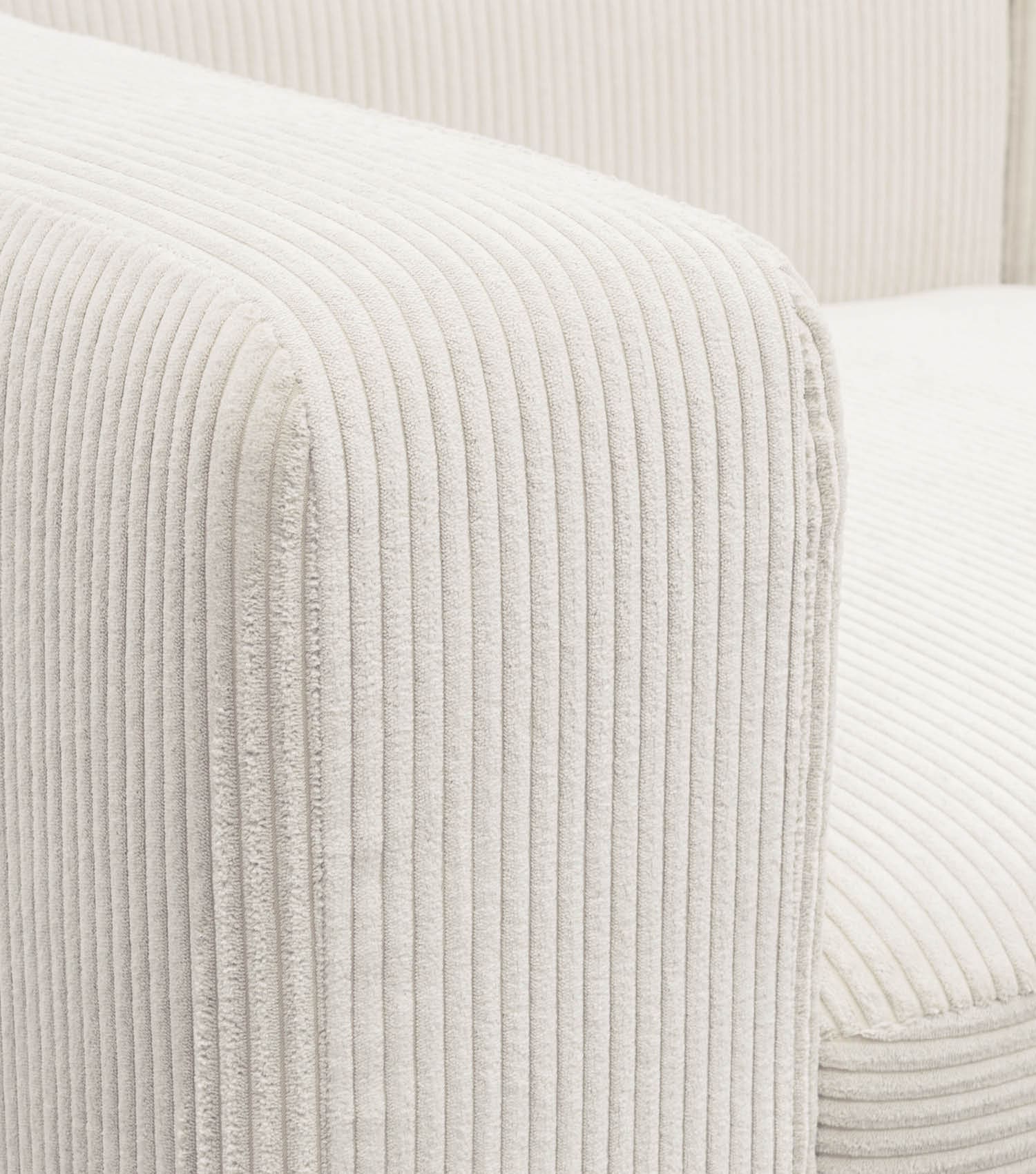 4-Sitzer Sofa mit Hocker 'Cubo' Sofa mit Hocker Bigsofa 4-Sitzer Cord Sofa 'Cubo'