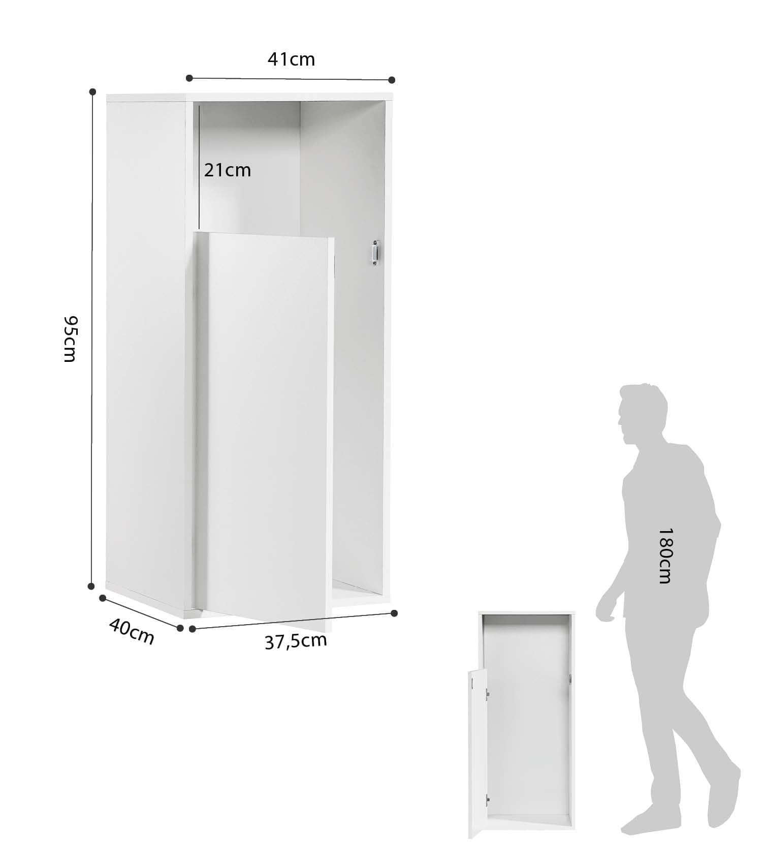 Wäscheschrank Wäschesammler Wäschekorb Holz Wäschetrenner Wäschebox