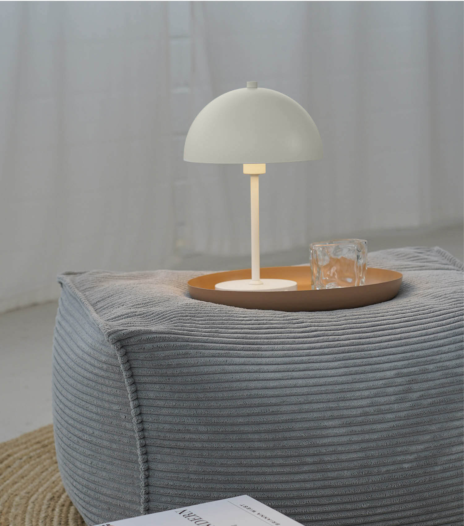 Tischlampe kabellos Akku Tischleuchte dimmbar aufladbar Nachttischlampe