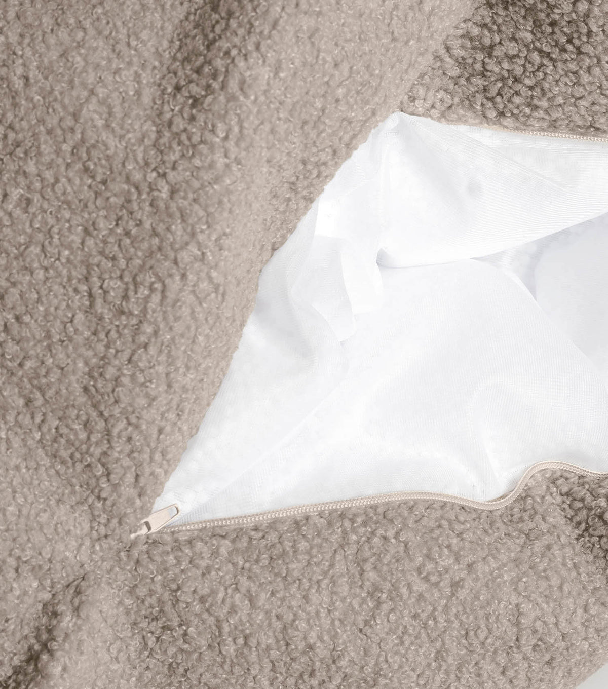 'Snug' Bouclé zitzak leunstoel leesstoel