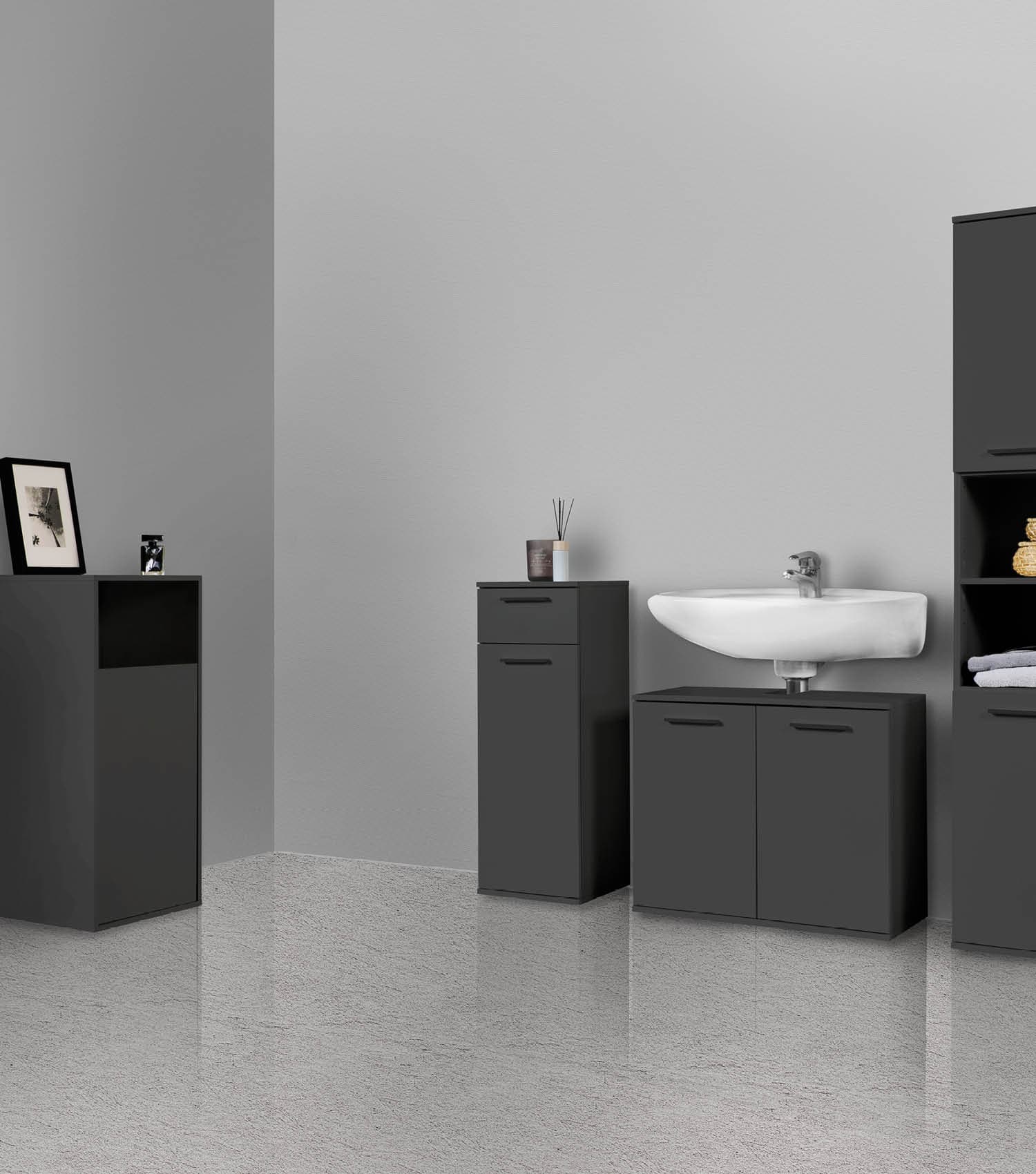Wäscheschrank Wäschesammler Wäschekorb Holz Wäschetrenner Wäschebox