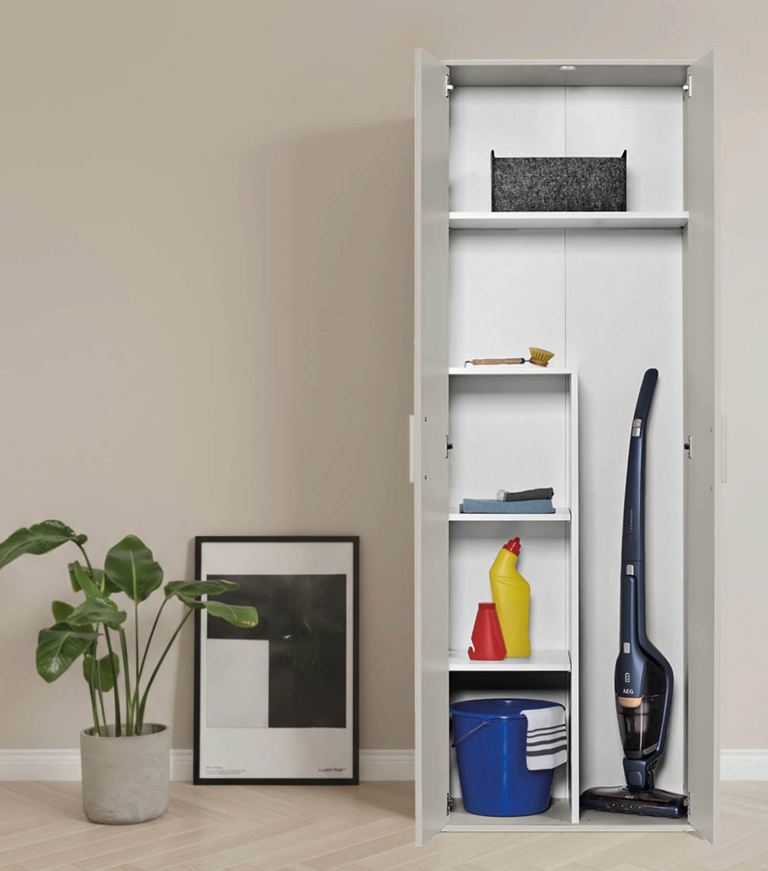 Besenschrank schmal Putzschrank Schrank Allzweckschrank Flurschrank Küchenschrank