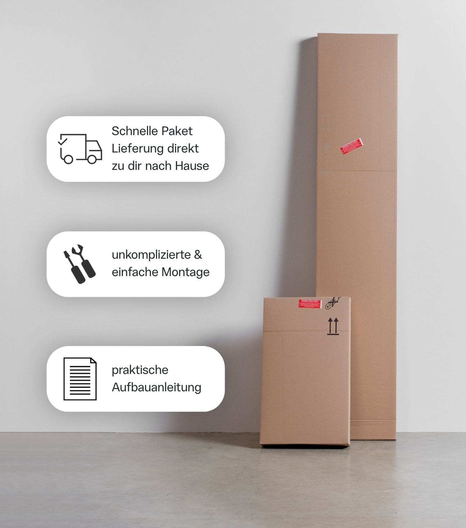 Smalle multifunctionele kast 'Der Kompakte'