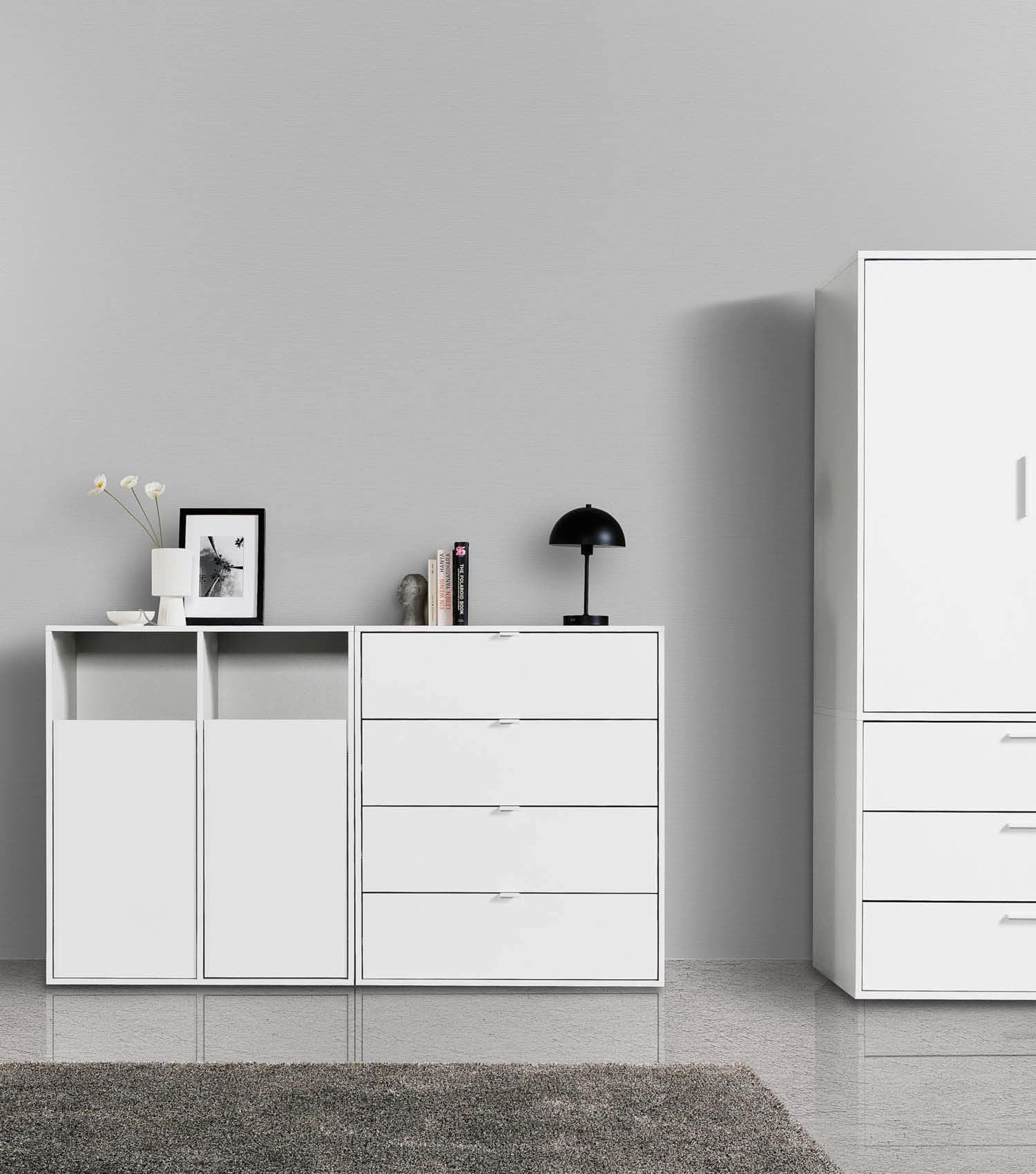 Wäscheschrank Wäschesammler Wäschekorb Holz Wäschetrenner Wäschebox