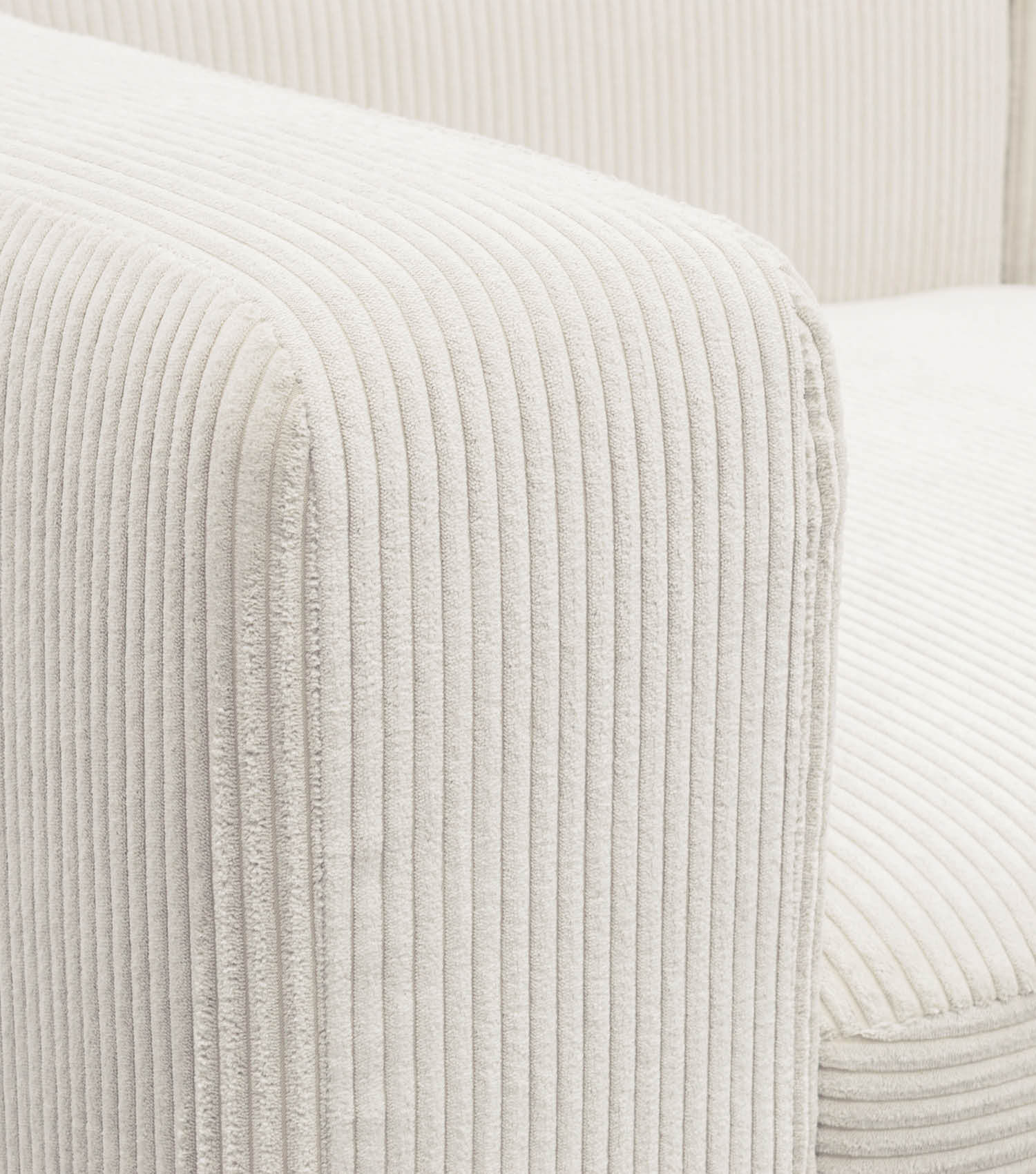 Ecksofa 3-Sitzer 'Cubo' (kleines L) Ecksofa Cord Eckcouch 3-Sitzer Sofa Modulsofa 'Cubo'