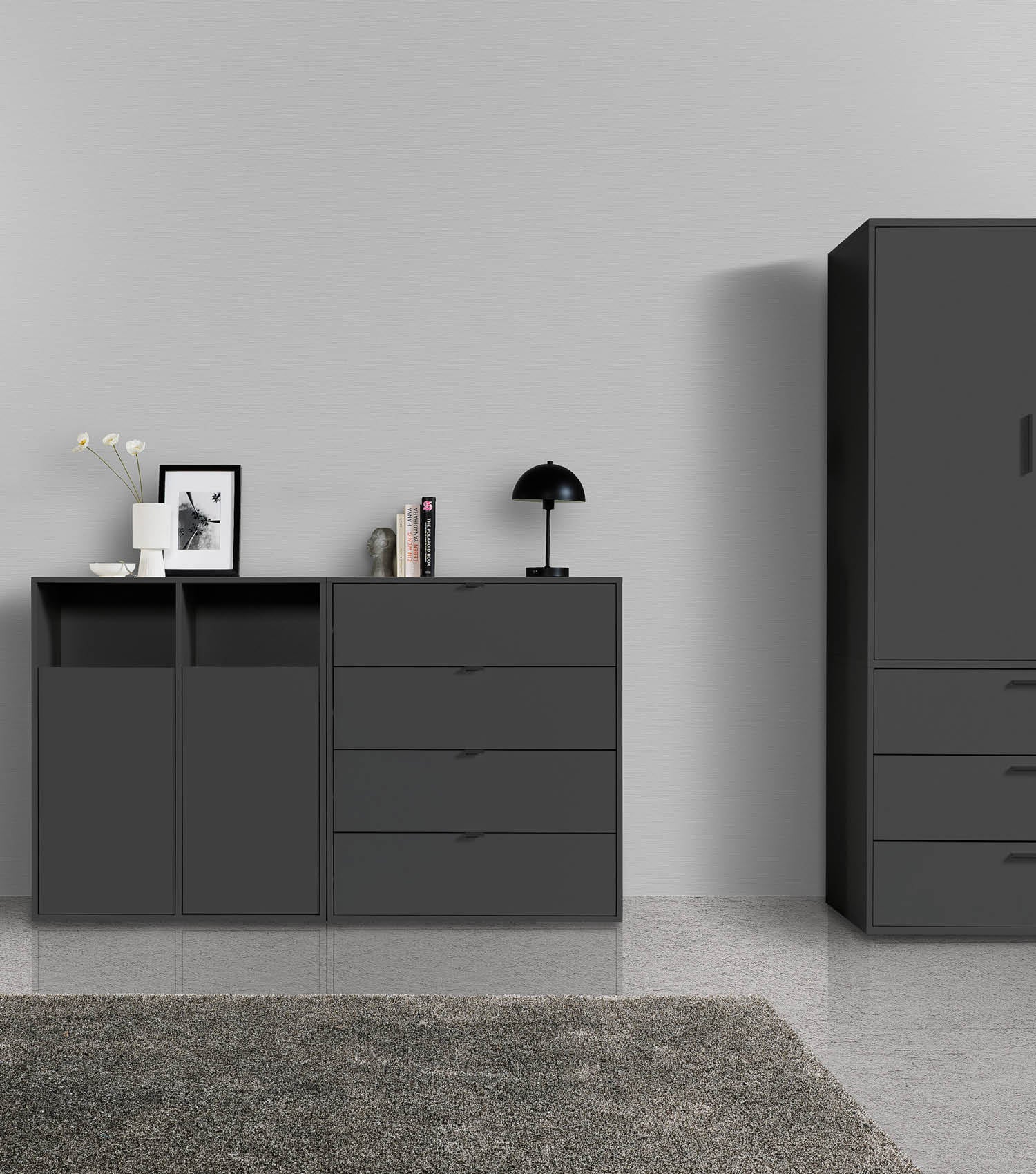 Wäscheschrank Wäschesammler Wäschekorb Holz Wäschetrenner Wäschebox