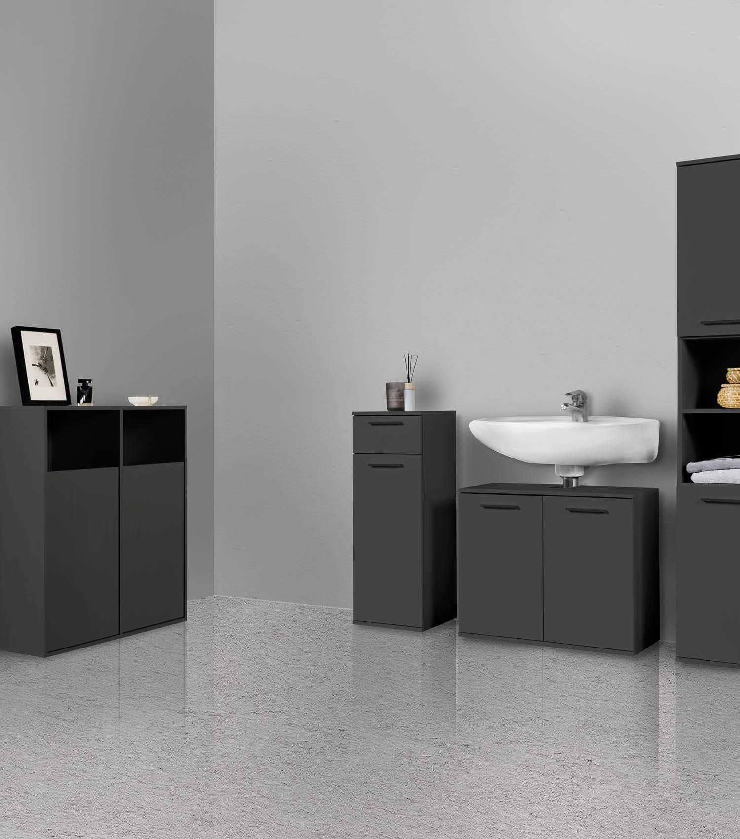 Wäscheschrank Wäschesammler Wäschekorb Holz Wäschetrenner Wäschebox