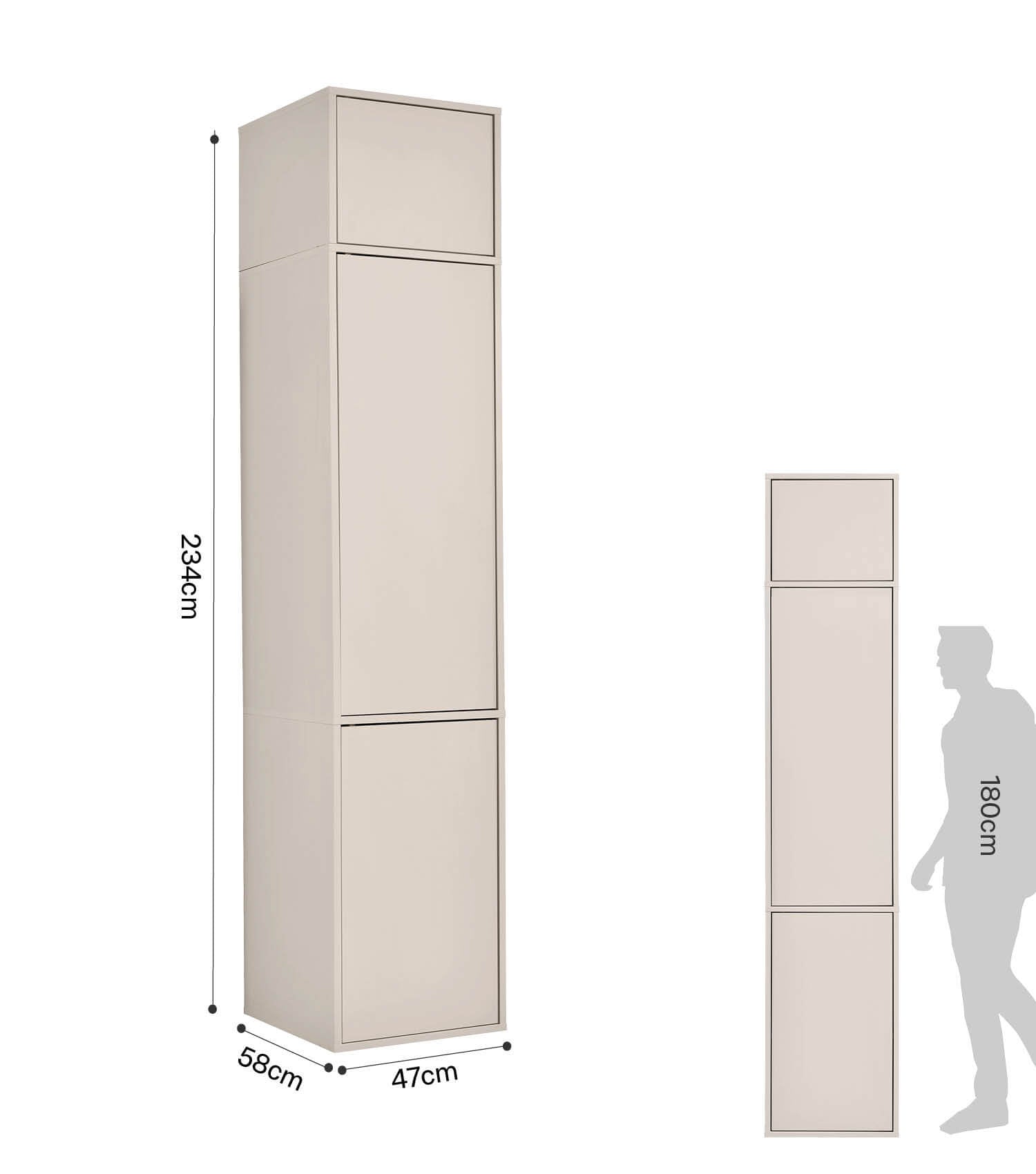 Kleiderschrank 'Robe' Schlafzimmerschrank Garderobe Flurschrank