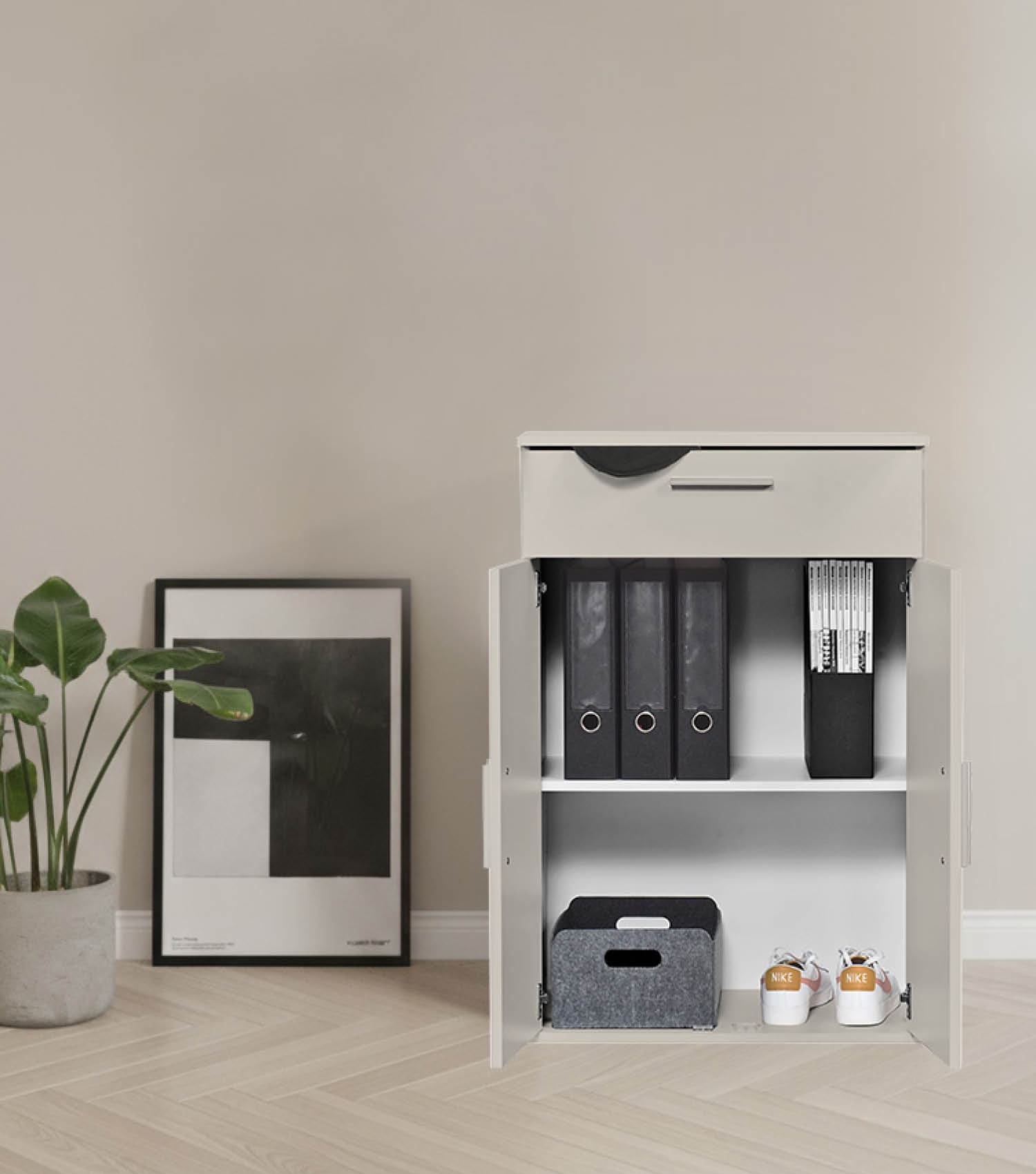 Mehrzweckschrank + Schubladen 'Der Praktische' Aktenschrank Schuhschrank