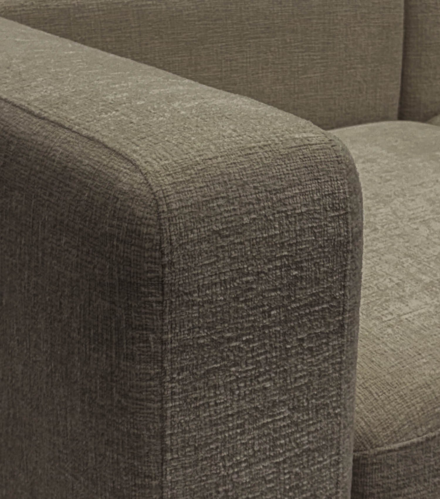 4-Sitzer Sofa mit Hocker 'Cubo' Sofa mit Hocker Bigsofa 4-Sitzer Cord Sofa 'Cubo'