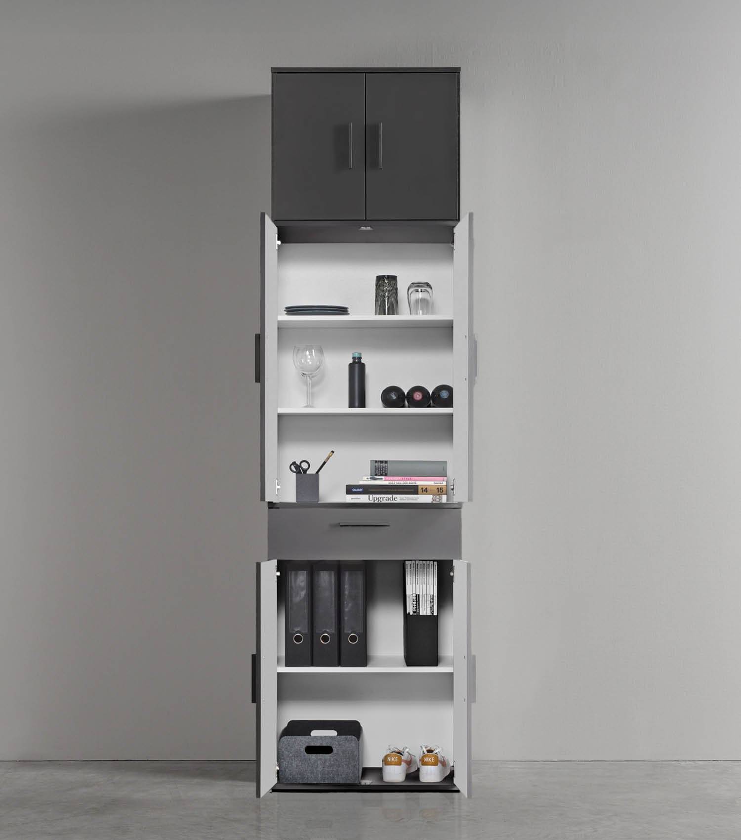 Mehrzweckschrank Hochschrank Schuhschrank Allzweckschrank Flurschrank