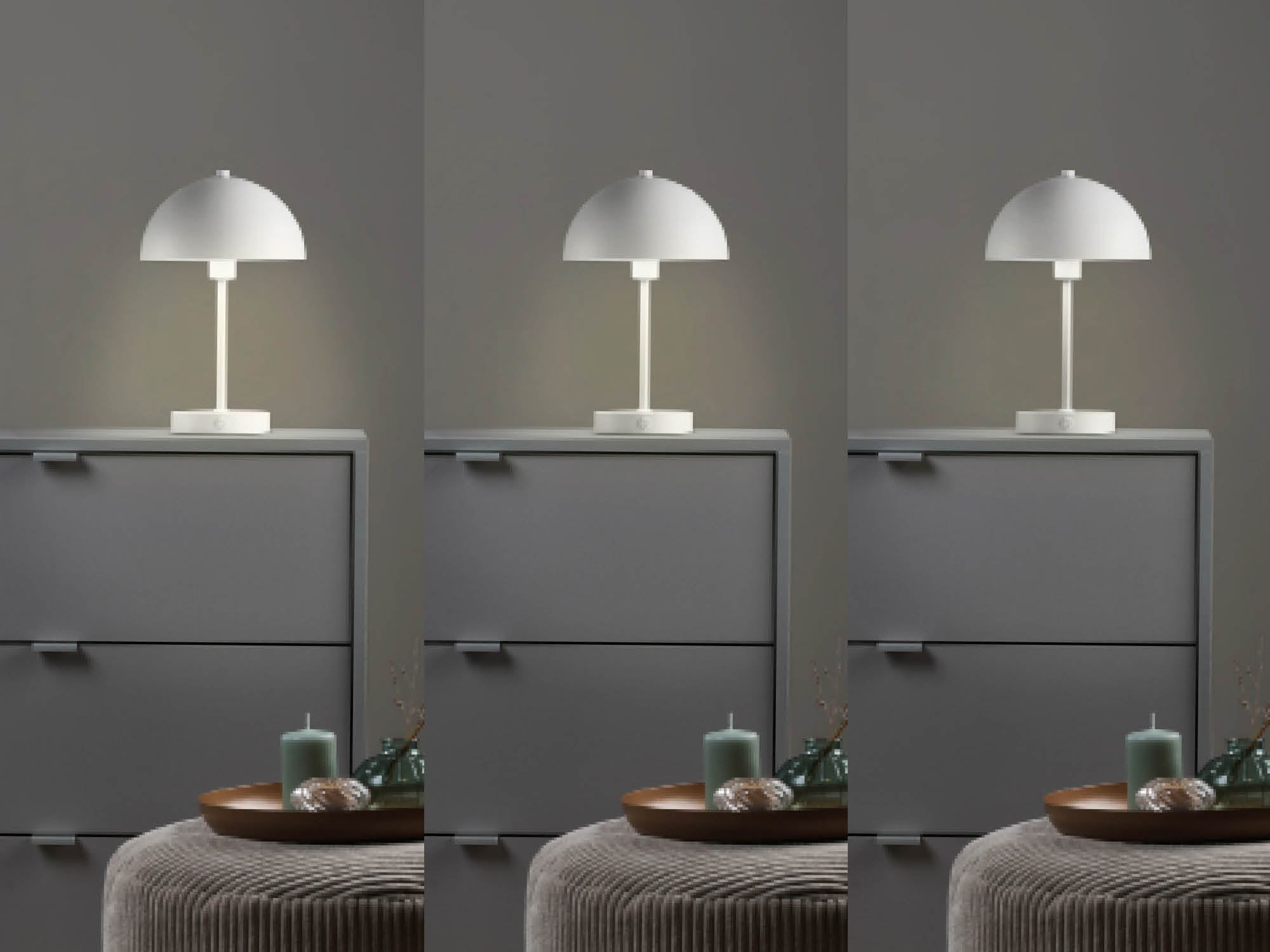 Kabellose Tischlampe USBC Lampe Dimmbar verschiedene Dimmstufen