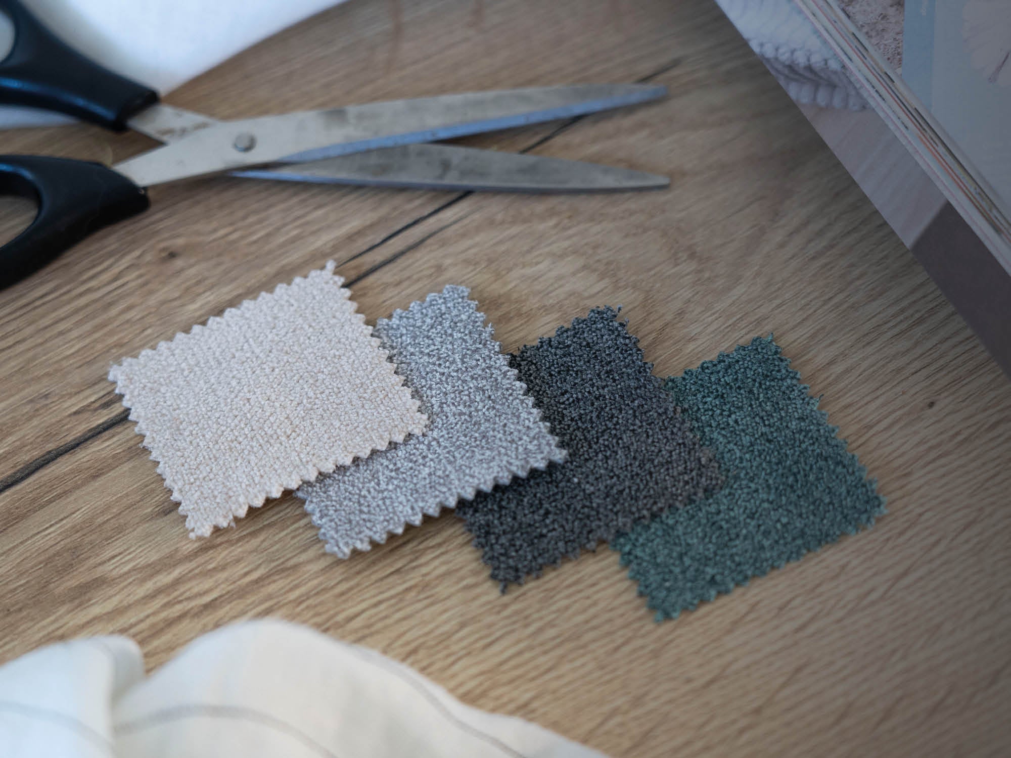 Stoffproben unterschiedliche Stoffe 