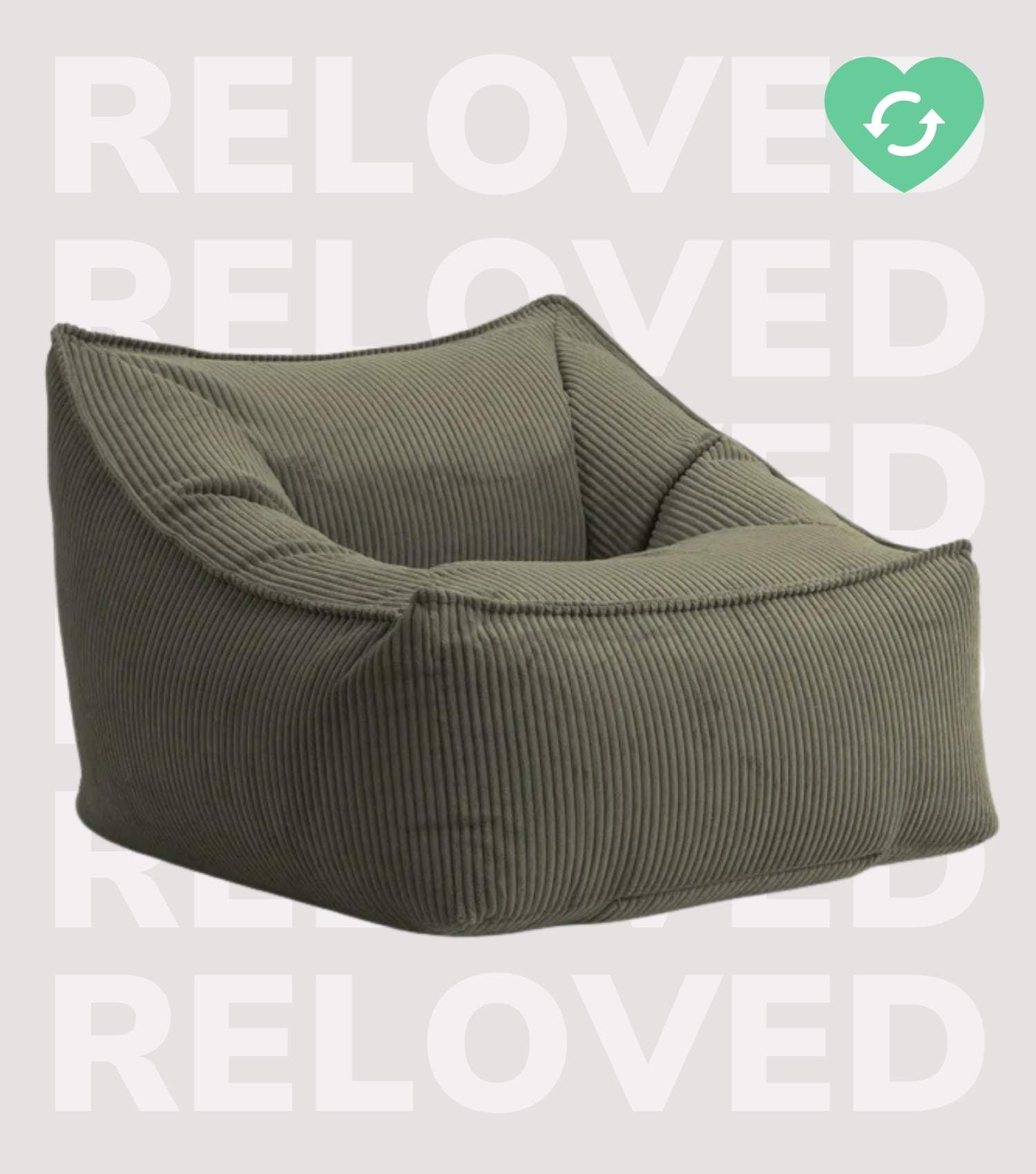 Cord Sessel Lesesessel XXL Sitzsack Sitzsack Cord Bean Bag Armlehnen#sku_BB8.1Poso-046oliv_C