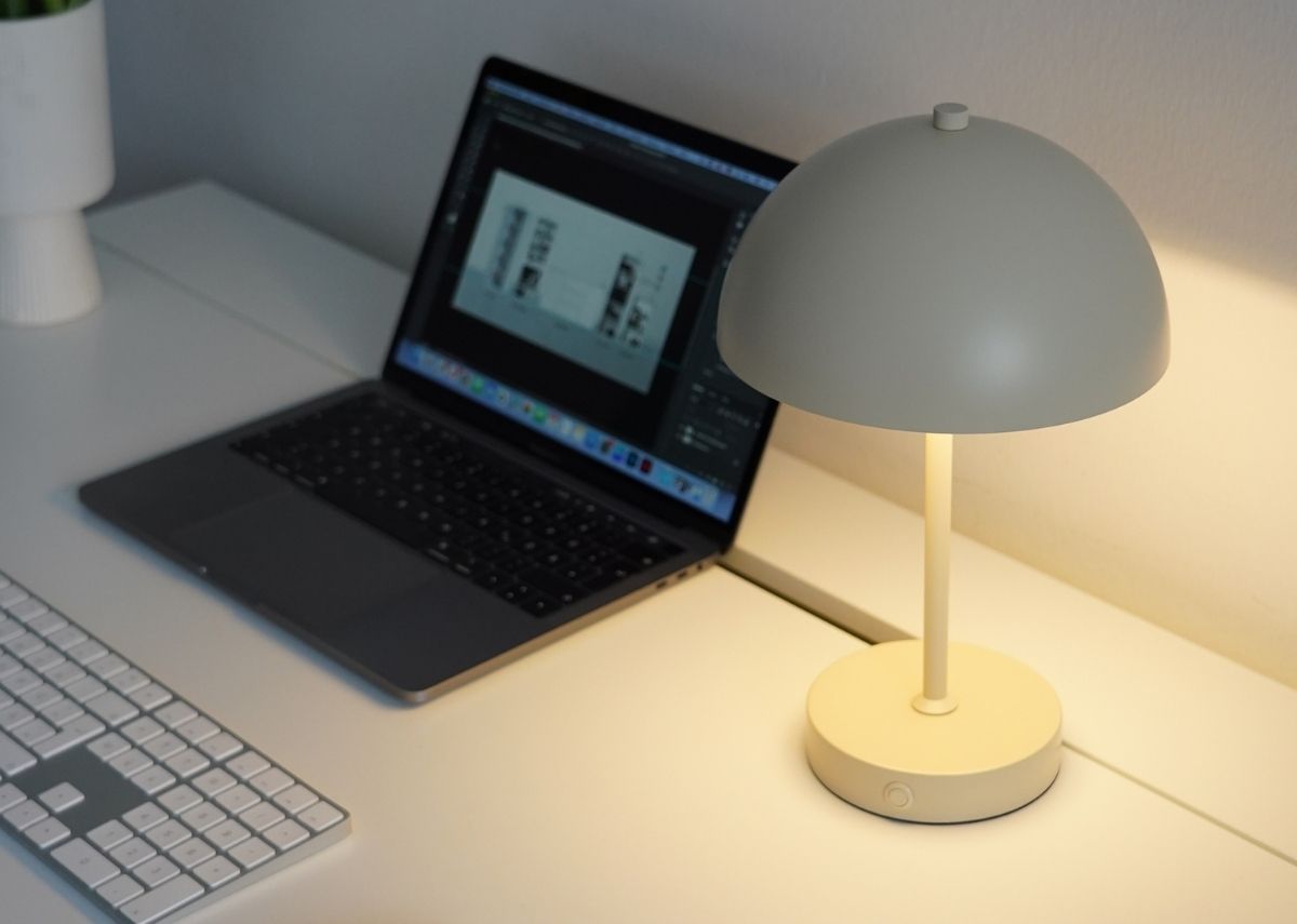 Kabellose Tischlampe für überall