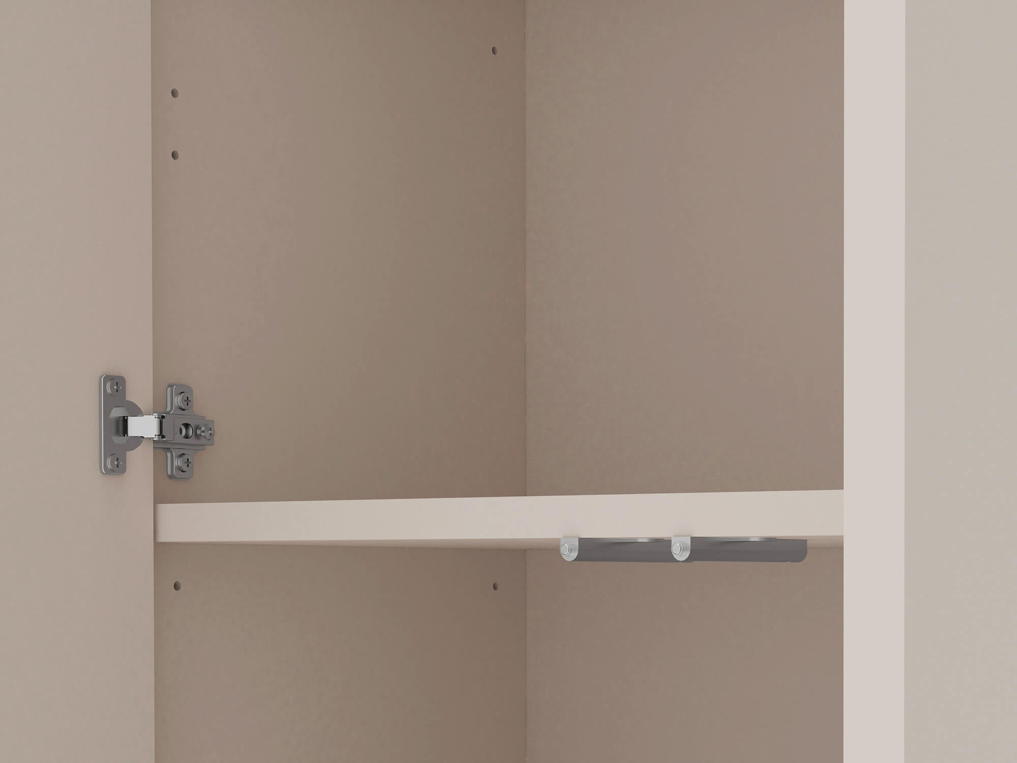 Nahaufnahme Push to Open System