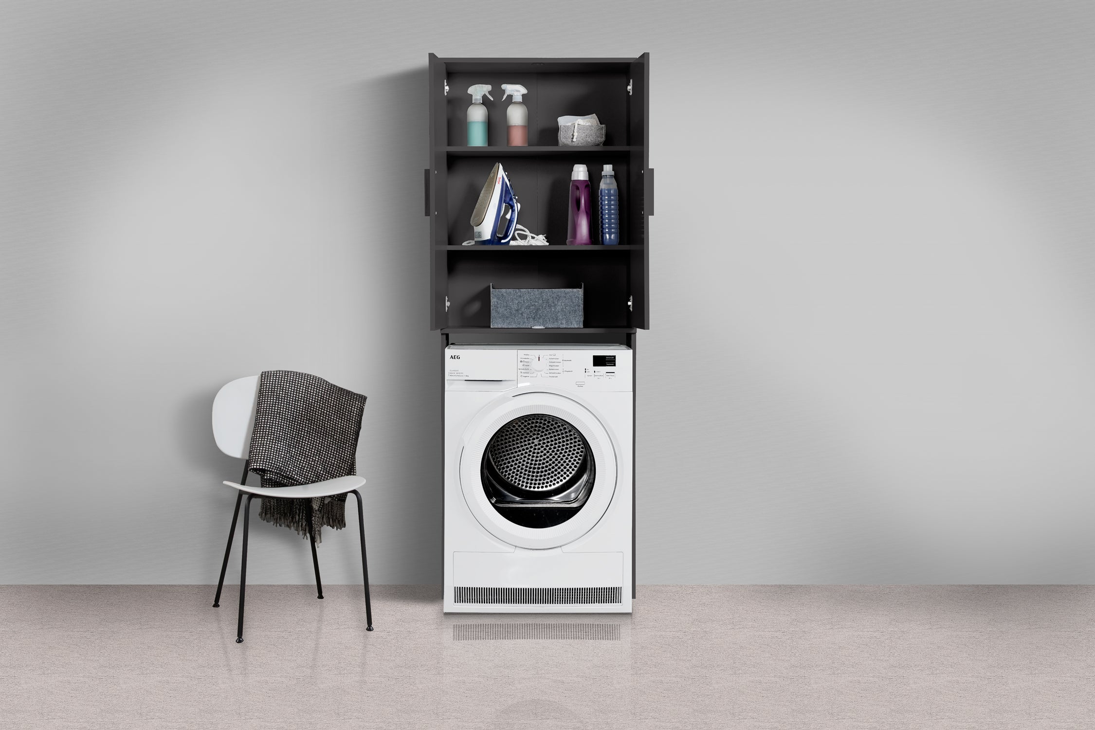 Waschmaschinenschrank Badezimmerschrank Stauraum Badezimmer Waschmaschinenüberbau