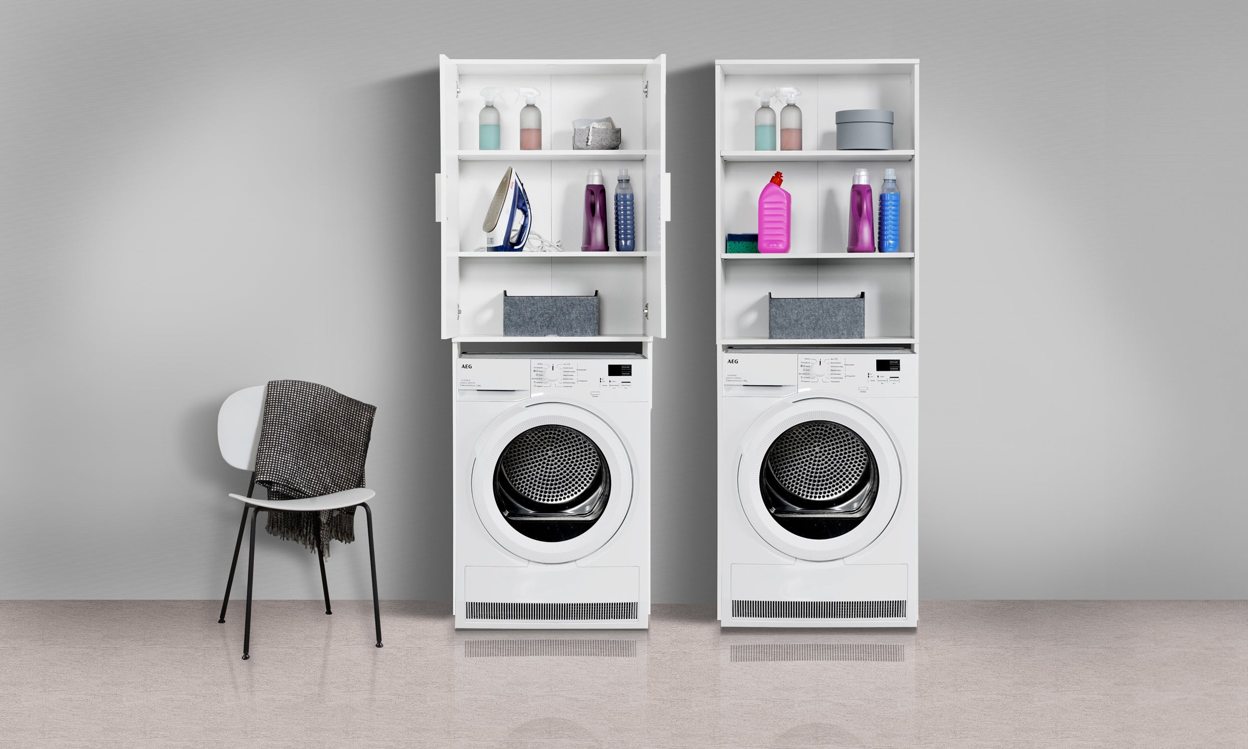 Waschmaschinenschrank Badezimmerschrank Stauraum Badezimmer Waschmaschinenüberbau