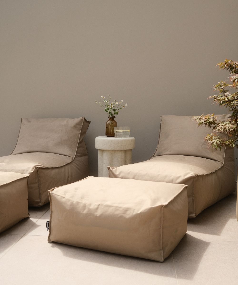 Outdoor Sitzsäcke von mokebo in Khaki-Beige