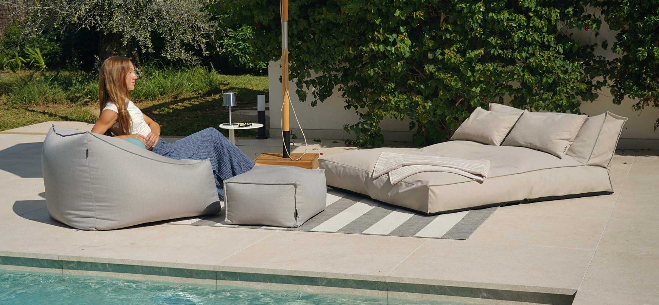Shop the look: Outdoor Sitzsack, Teppich und Daybed