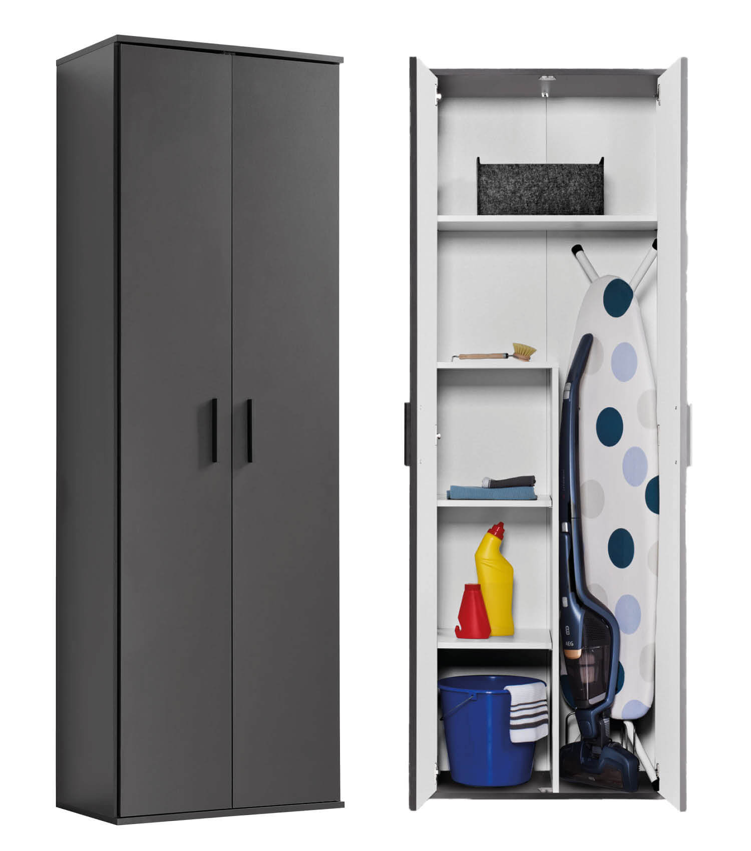 Mehrzweckschrank Besenschrank Schrank Allzweckschrank Flurschrank Küchenschrank