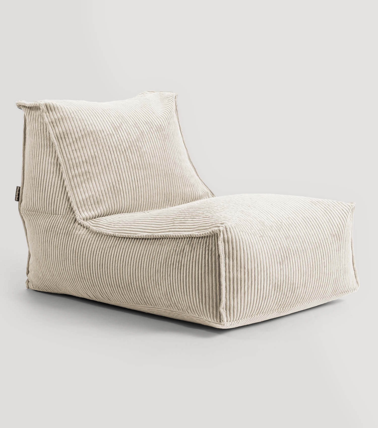 Sitzsack XXL + Pouf für Kinder & Erwachsene mit Füllung 'Der Gelassene'#sku_BB2.1Poso-080nat