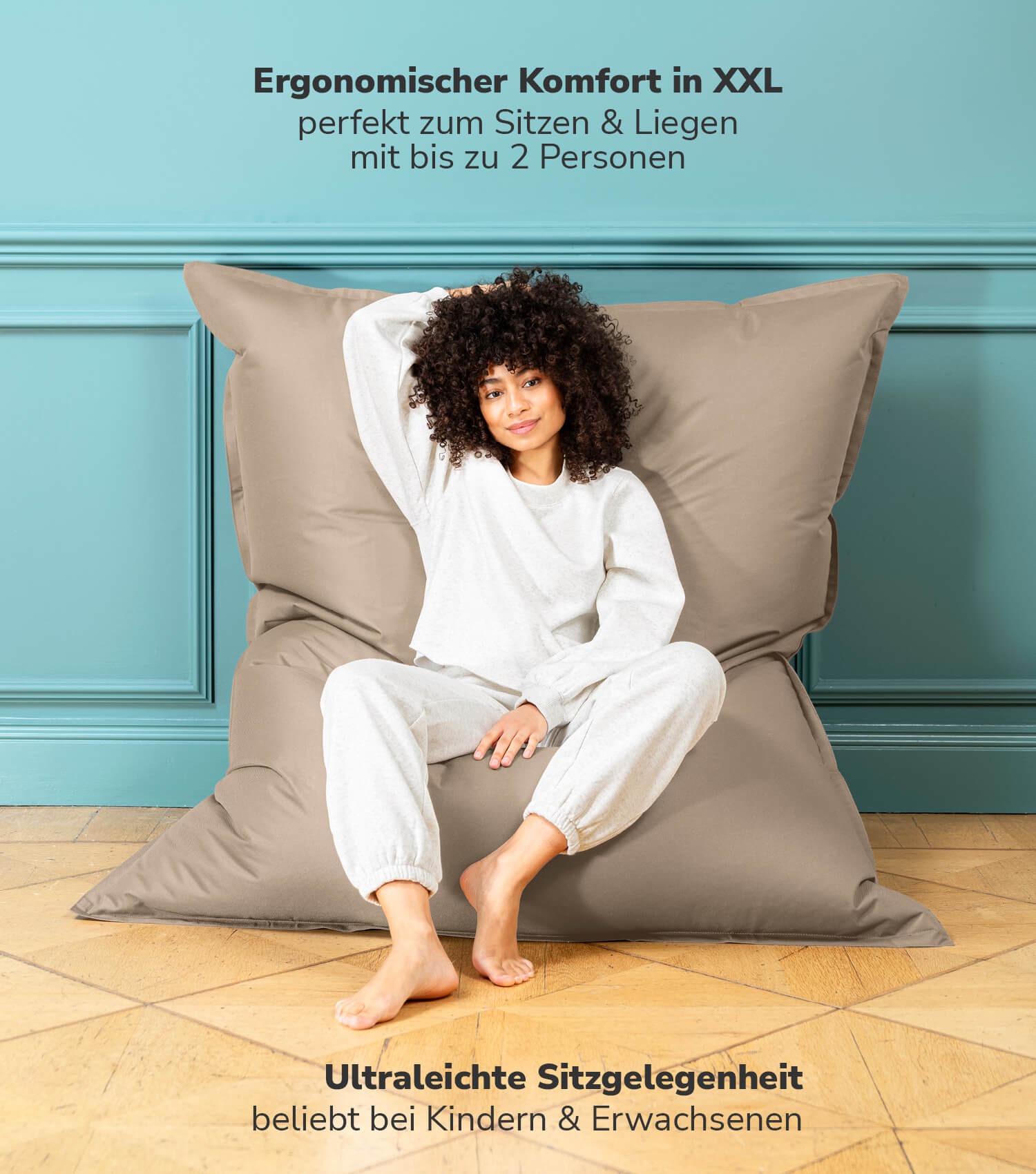 Sitzsack XXL Bean Bag Riesensitzsack Liegekissen Bodenkissen Relaxliege
