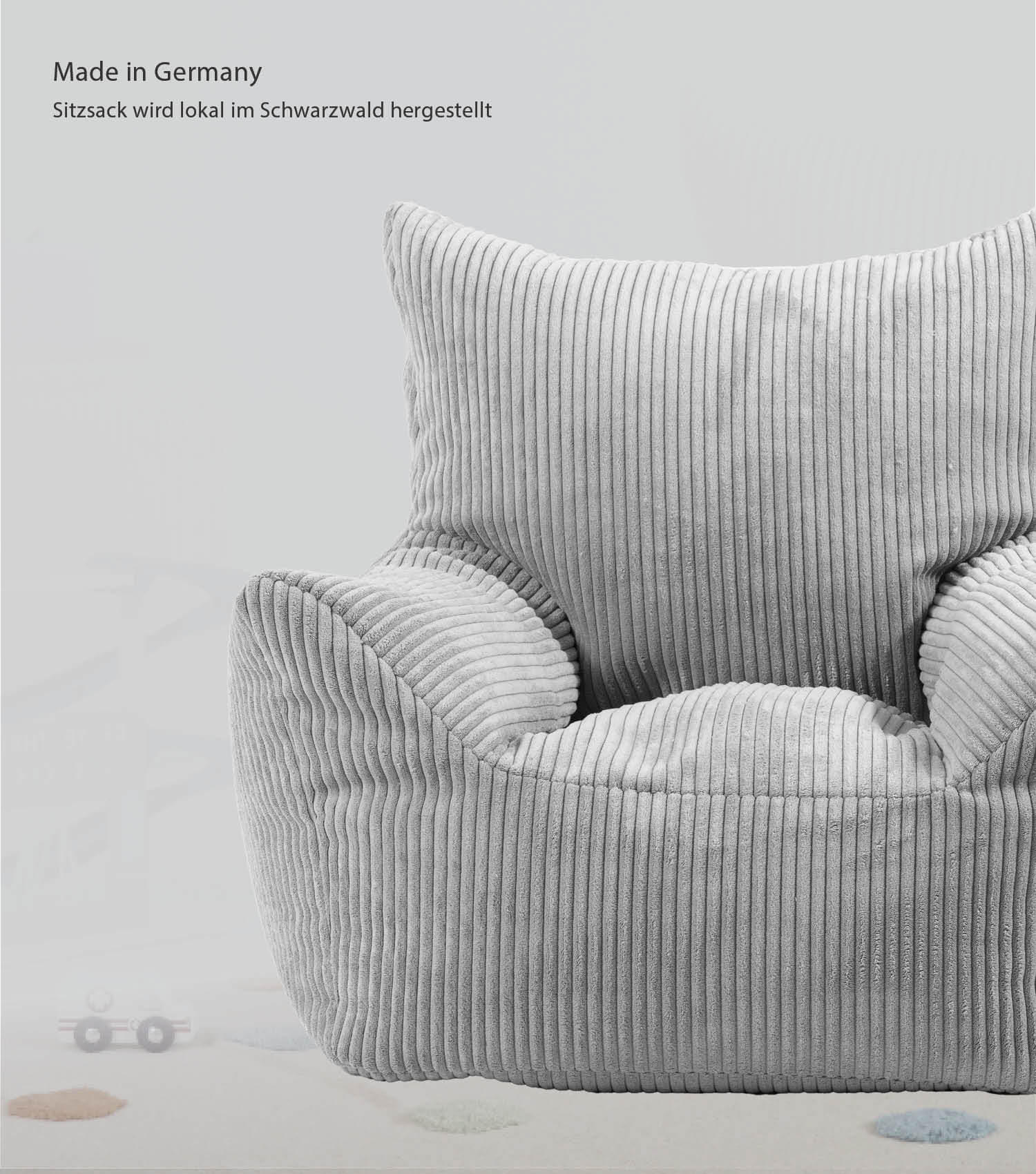 Kinder Sitzack Cord Kindersessel Lesesessel Bodenkissen Kindersitzsack