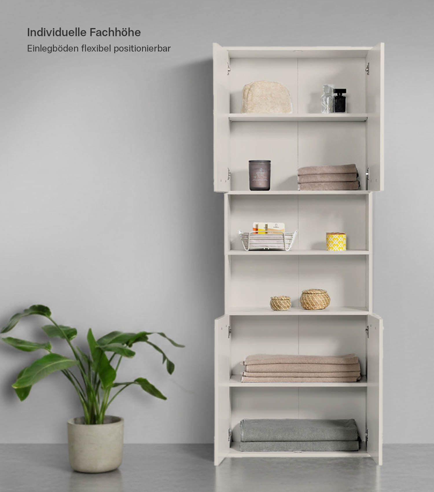 Bad-Hochschrank Badezimmerschrank Badschrank Badezimmerregal Schrank