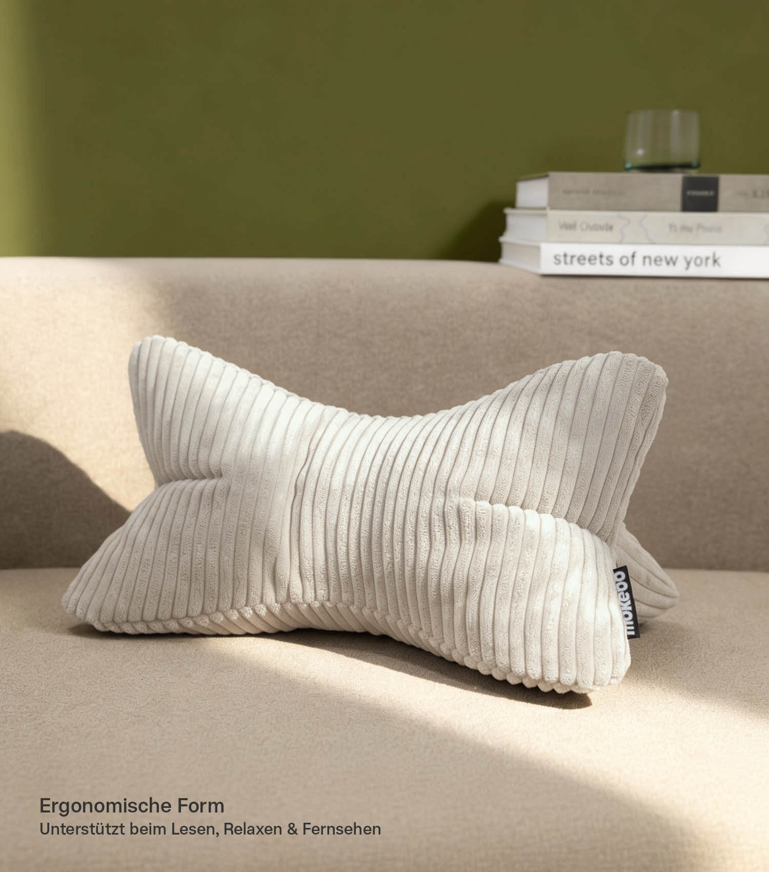 Nackenkissen Leseknochen Lesekissen Buchstütze Stützkissen Rückenkissen