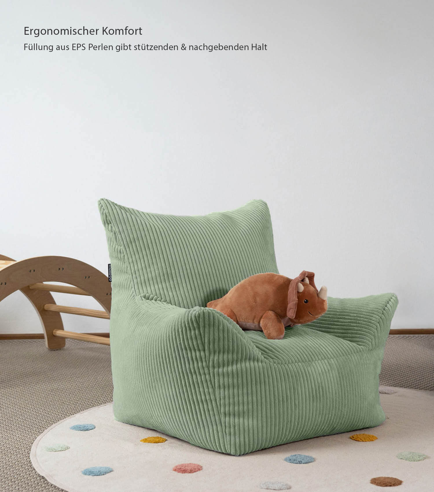 Kinder Sitzack Cord Kindersessel Lesesessel Bodenkissen Kindersitzsack