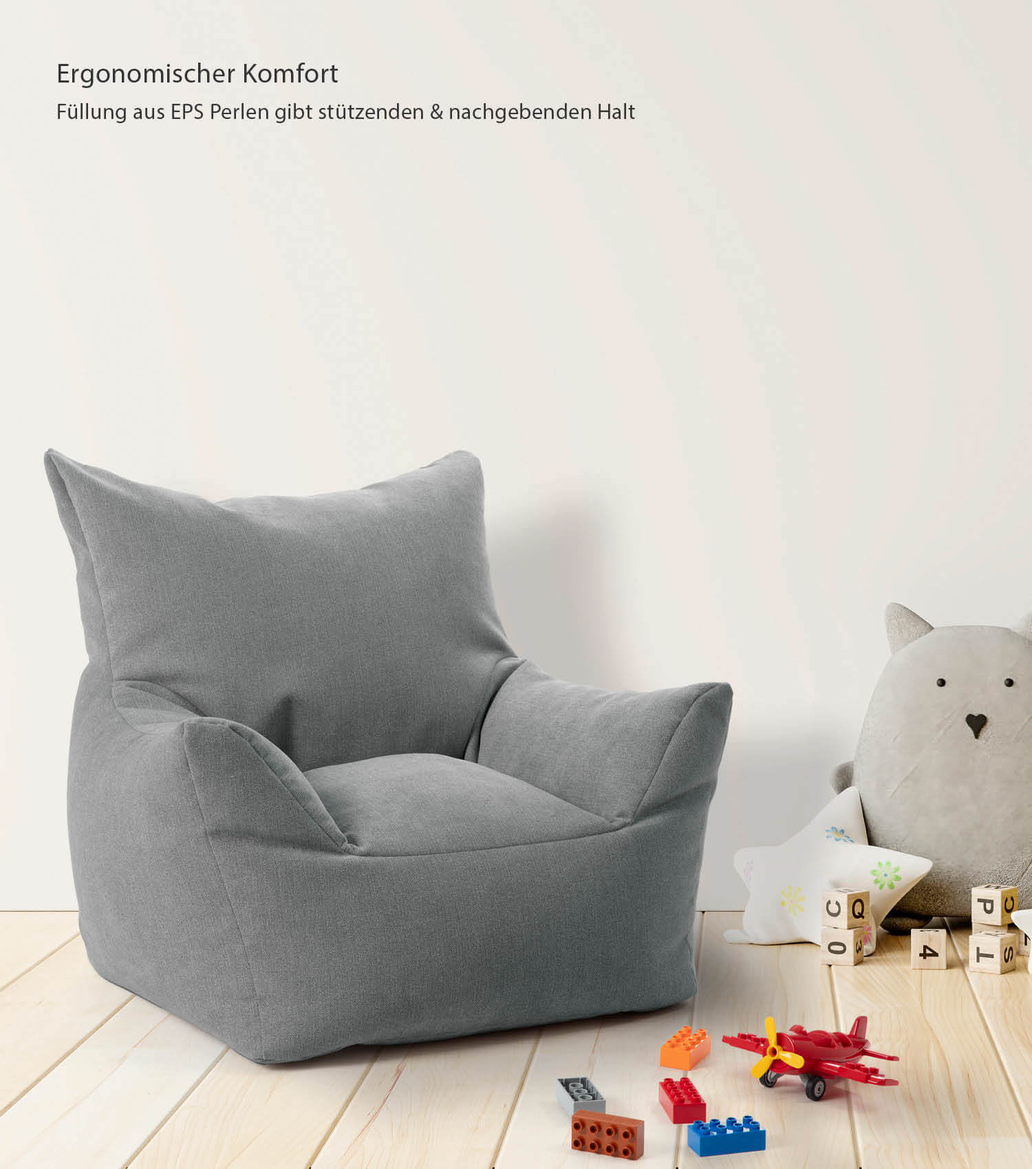 Kinder Sitzack Cord Kindersessel Lesesessel Bodenkissen Kindersitzsack