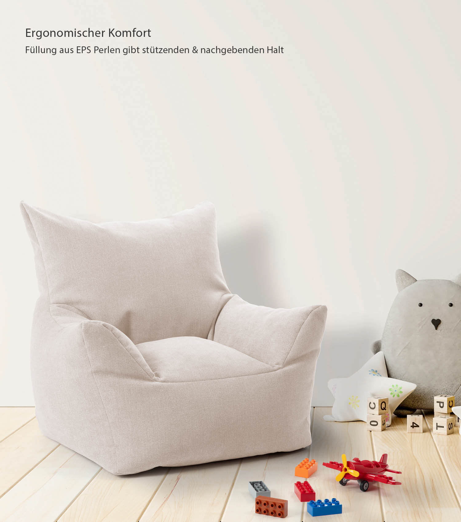 Kinder Sitzack Cord Kindersessel Lesesessel Bodenkissen Kindersitzsack