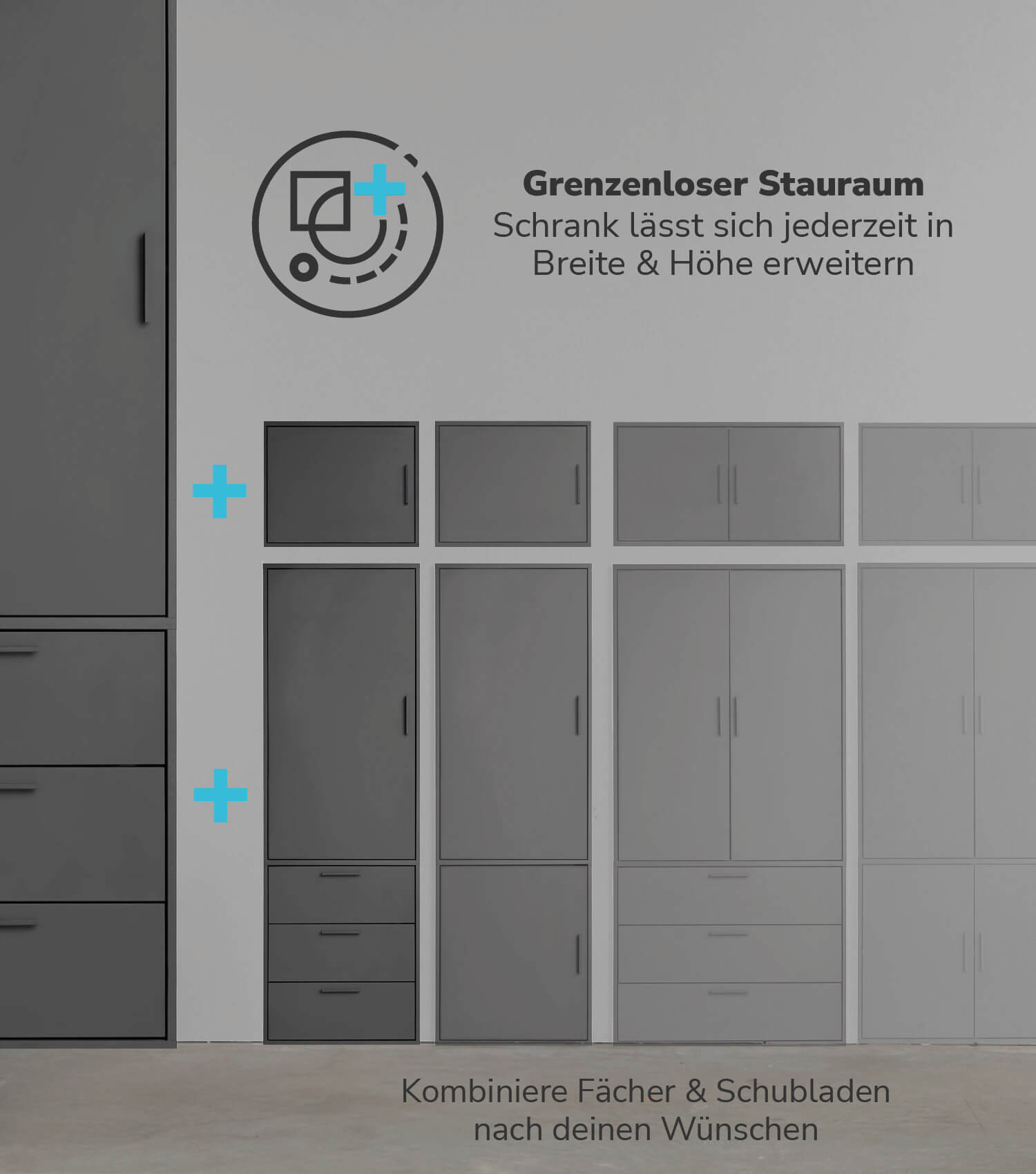 Kleiderschrank Garderobenschrank Schlafzimmerschrank Flurschrank