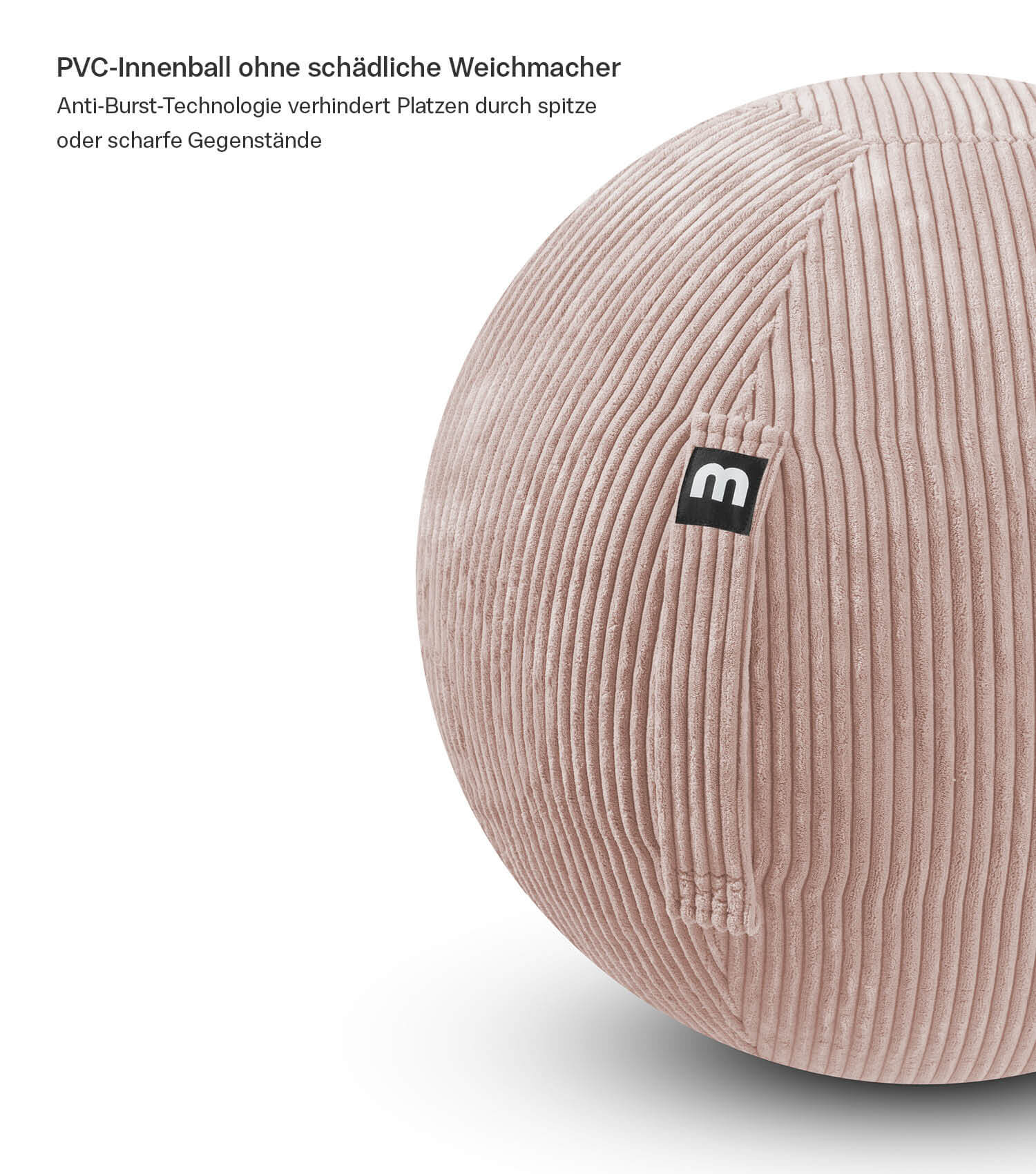 Stoff Sitzball Büro ergonomisch Gymnastikball Pezziball Bürostuhl