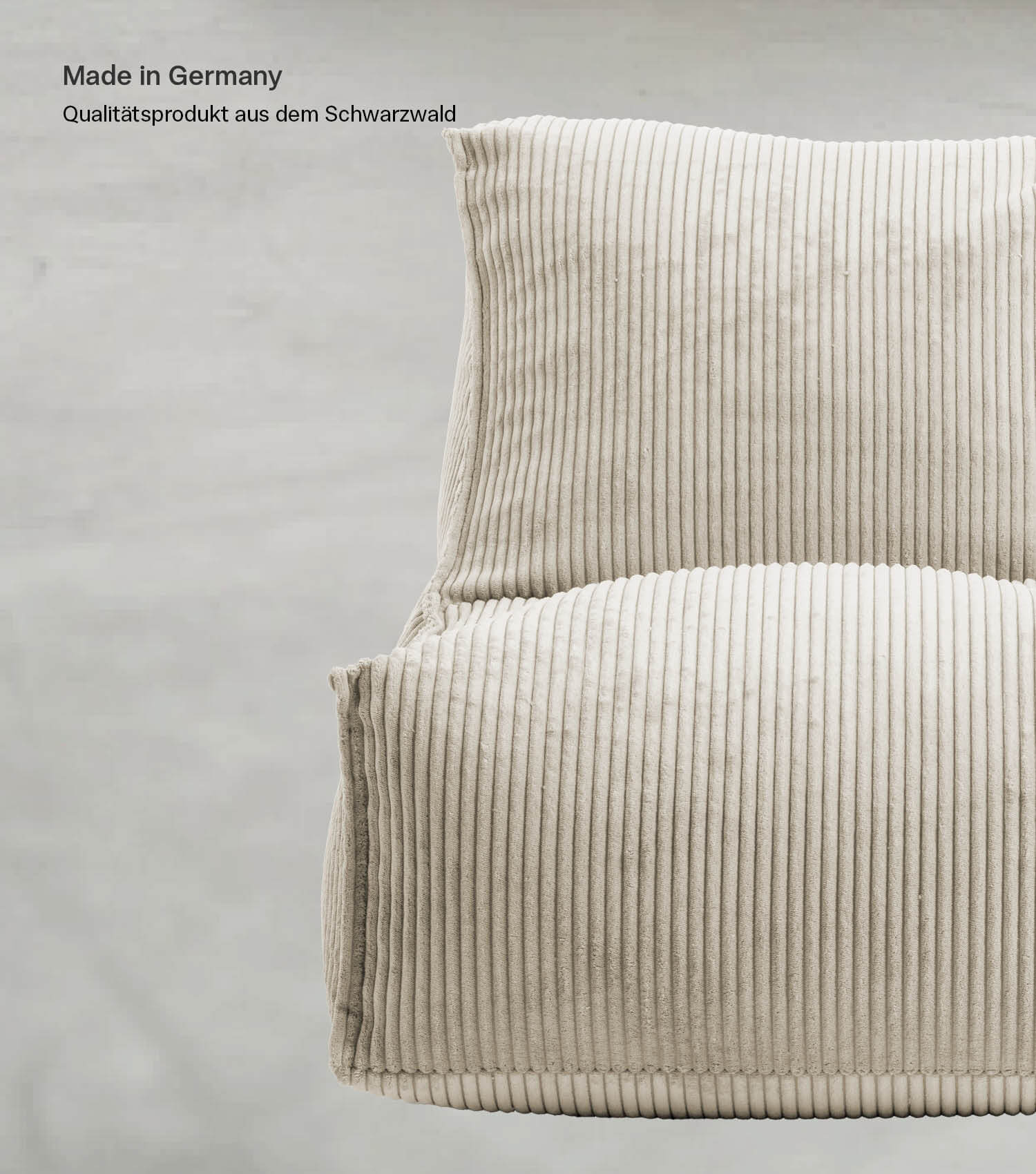 Sitzsack XXL + Pouf für Kinder & Erwachsene mit Füllung 'Der Gelassene'