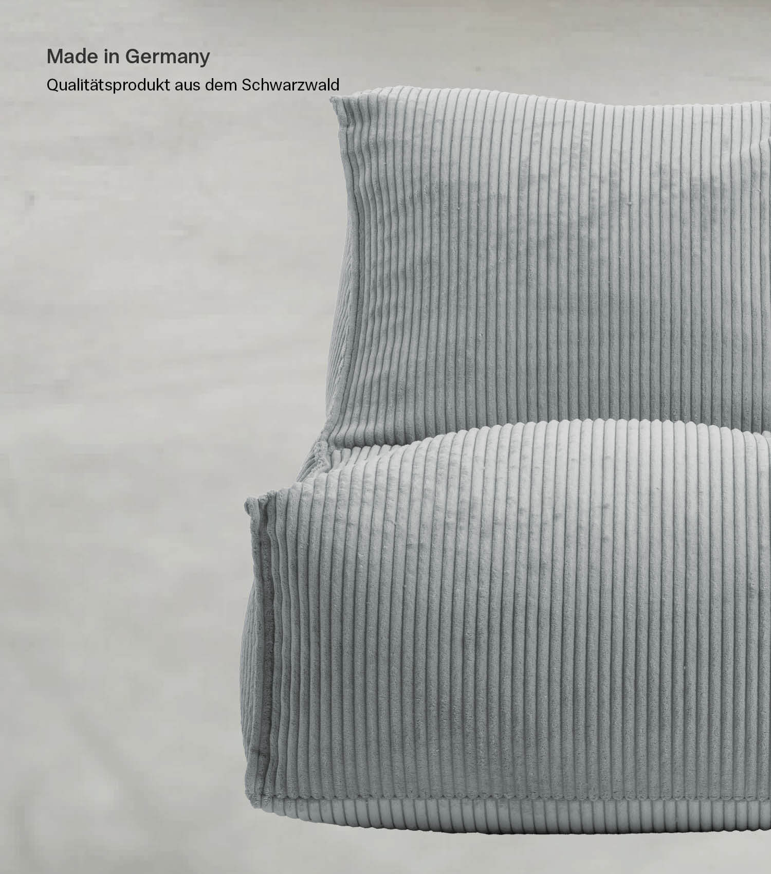 Sitzsack XXL + Pouf für Kinder & Erwachsene mit Füllung 'Der Gelassene'