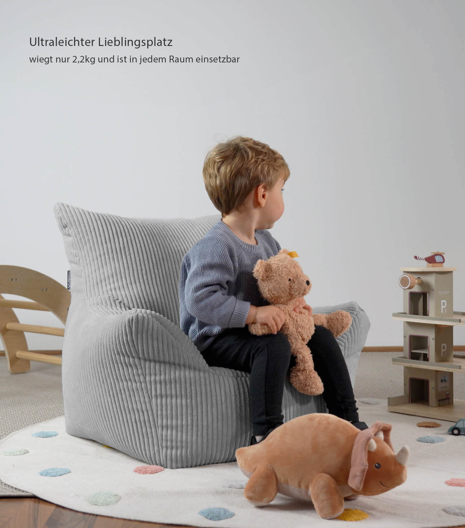 Kinder Sitzack Cord Kindersessel Lesesessel Bodenkissen Kindersitzsack