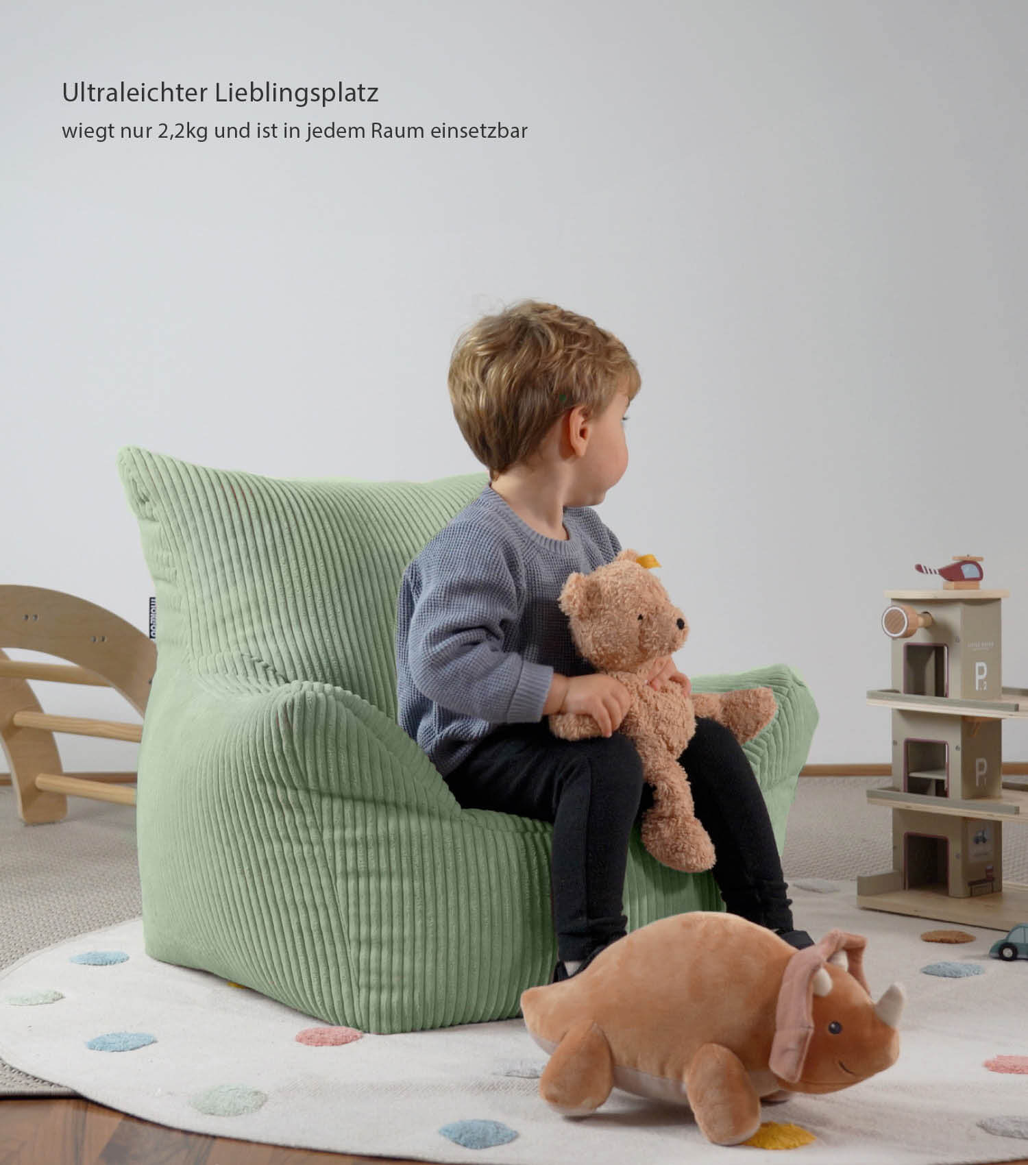 Kinder Sitzack Cord Kindersessel Lesesessel Bodenkissen Kindersitzsack Outdoorsitzsack